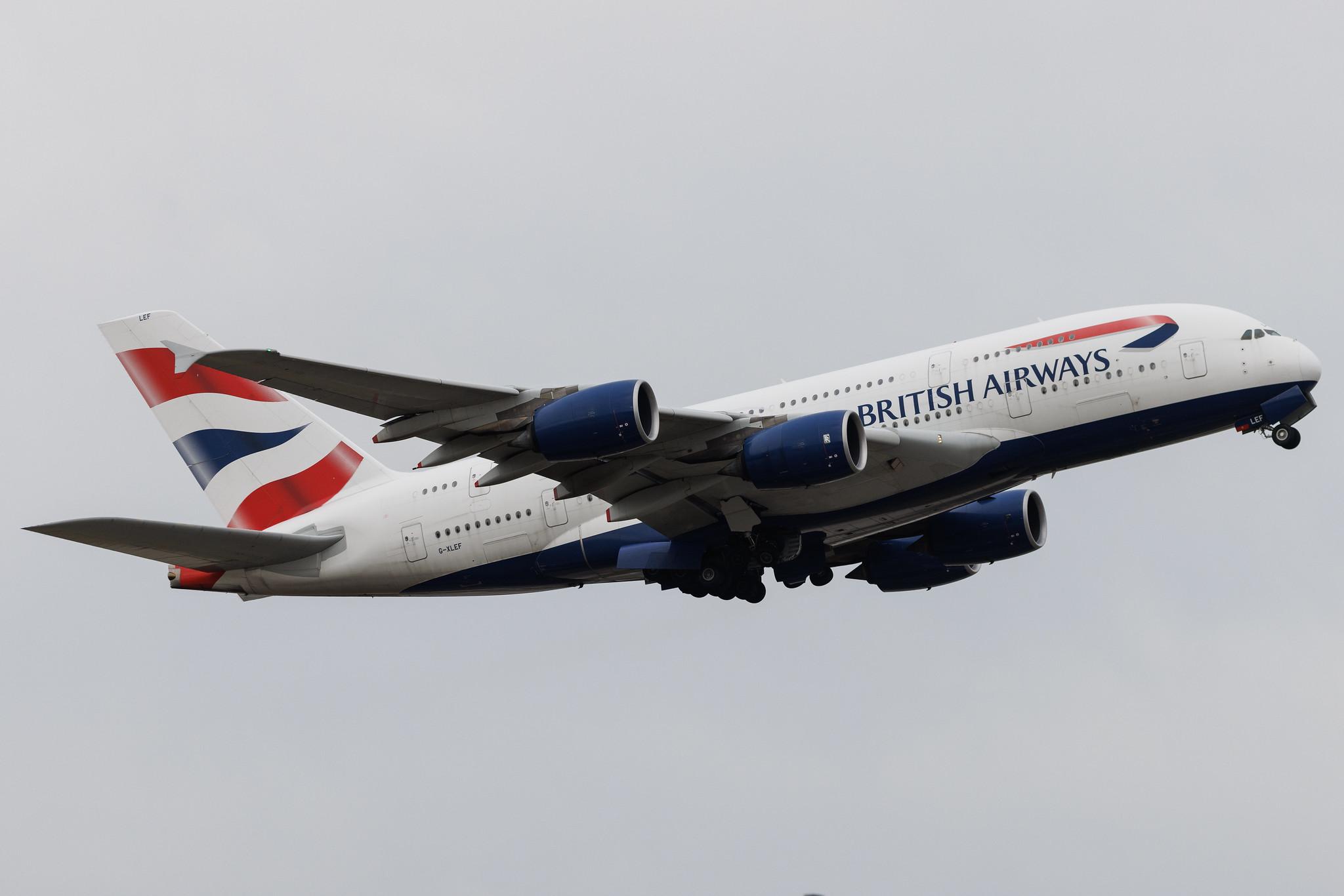 London Heathrow: British Airways (BA / BAW) | Airbus A380-841 A388 | G-XLEF | MSN 151