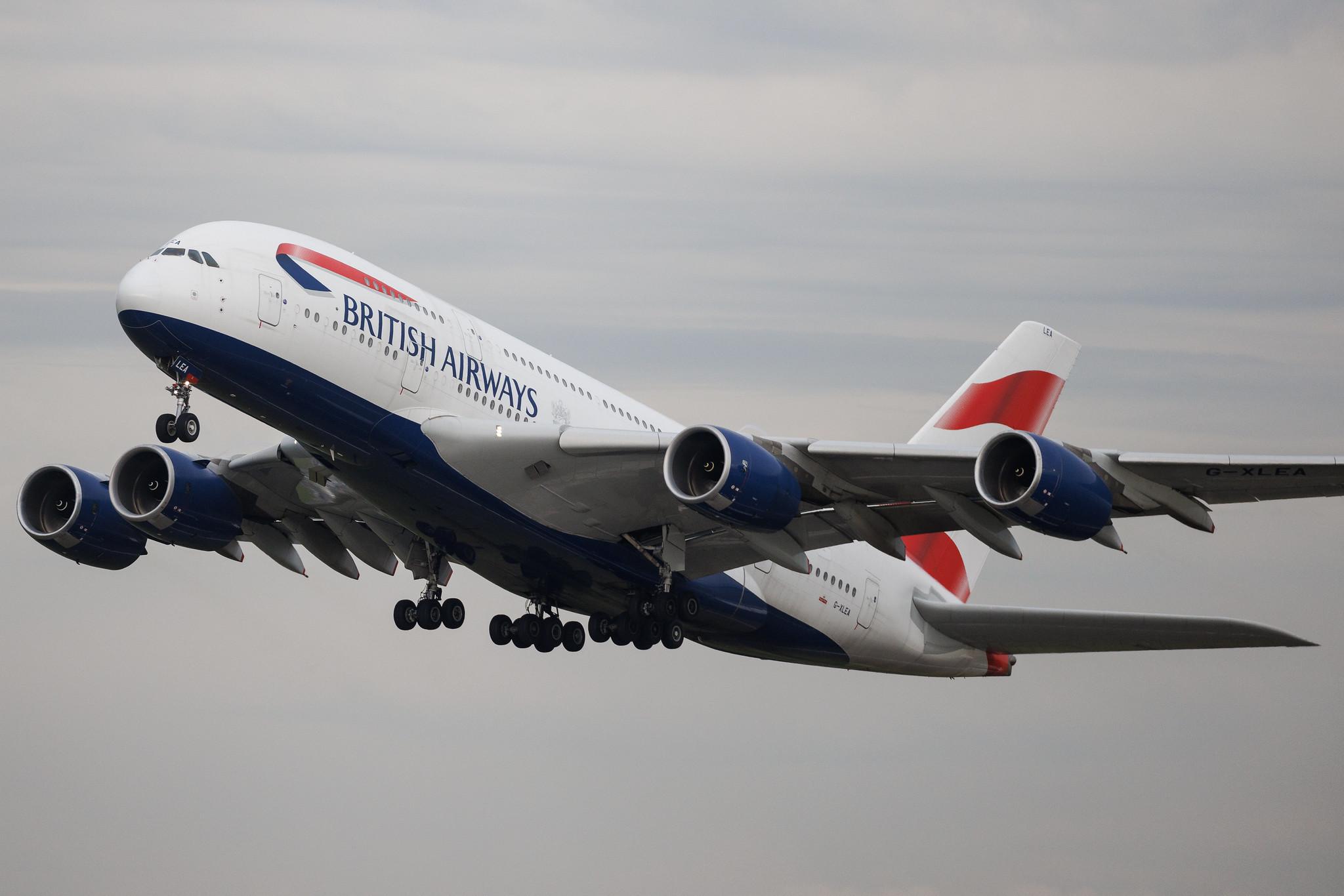 London Heathrow: British Airways (BA / BAW) | Airbus A380-841 A388 | G-XLEA | MSN 095