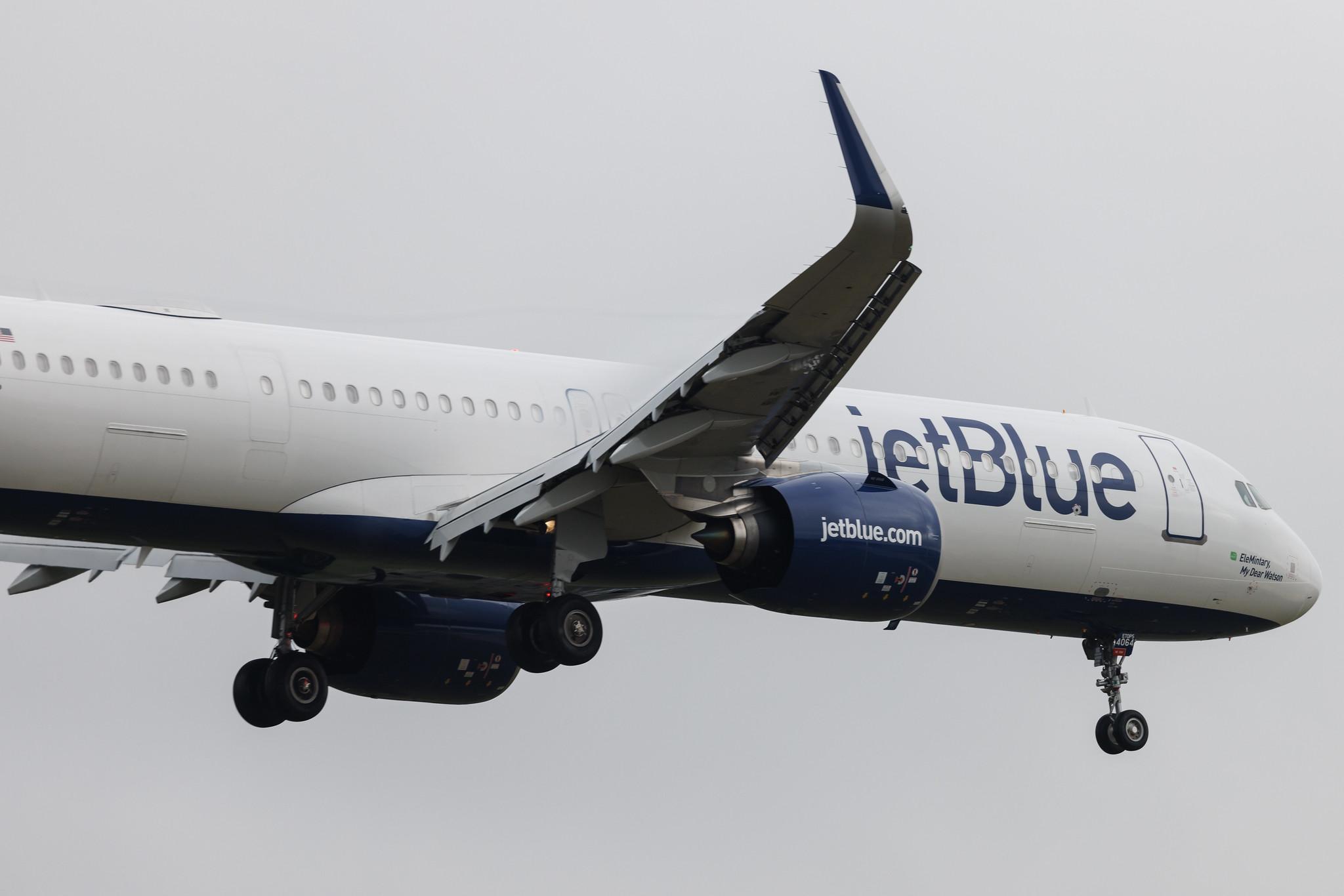 London Heathrow: JetBlue Airways (B6 / JBU) | Airbus A321-271NX A21N | N4064J | MSN 10861
