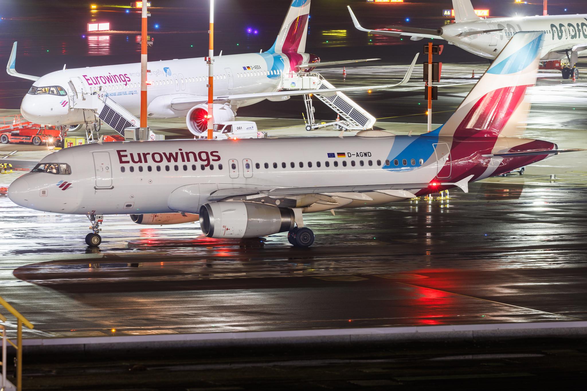 Hamburg Airport: Eurowings (EW / EWG) | Airbus A319-132 A319 | D-AGWD | MSN 3011