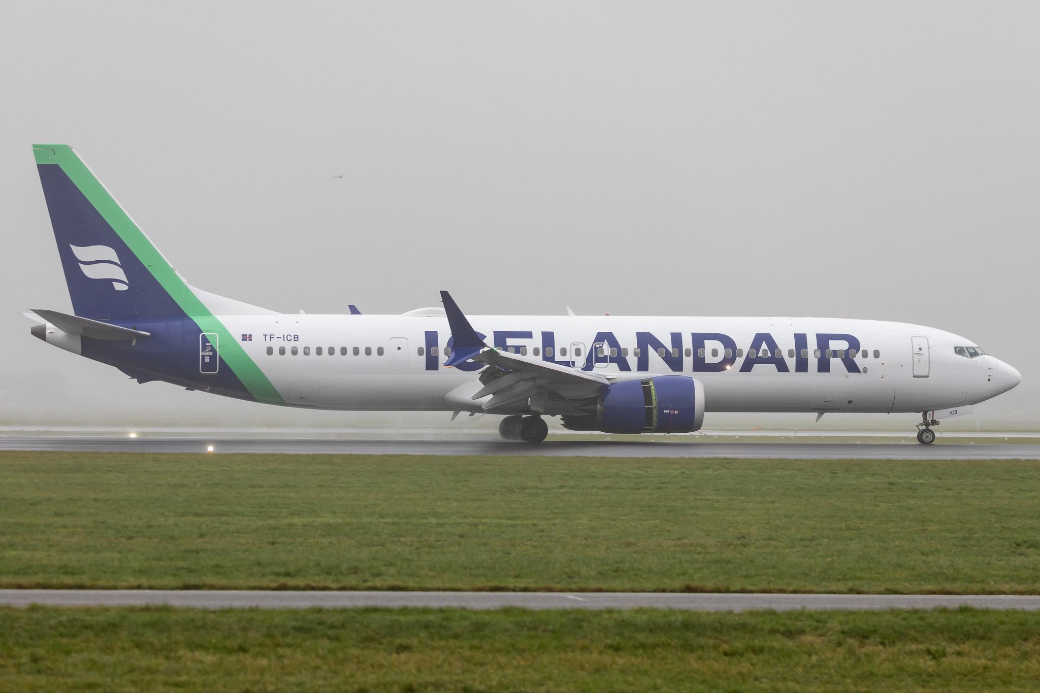 Amsterdam Schiphol: Icelandair (FI / ICE) | Boeing 737 MAX 9 B39M | TF-ICB | MSN 44568