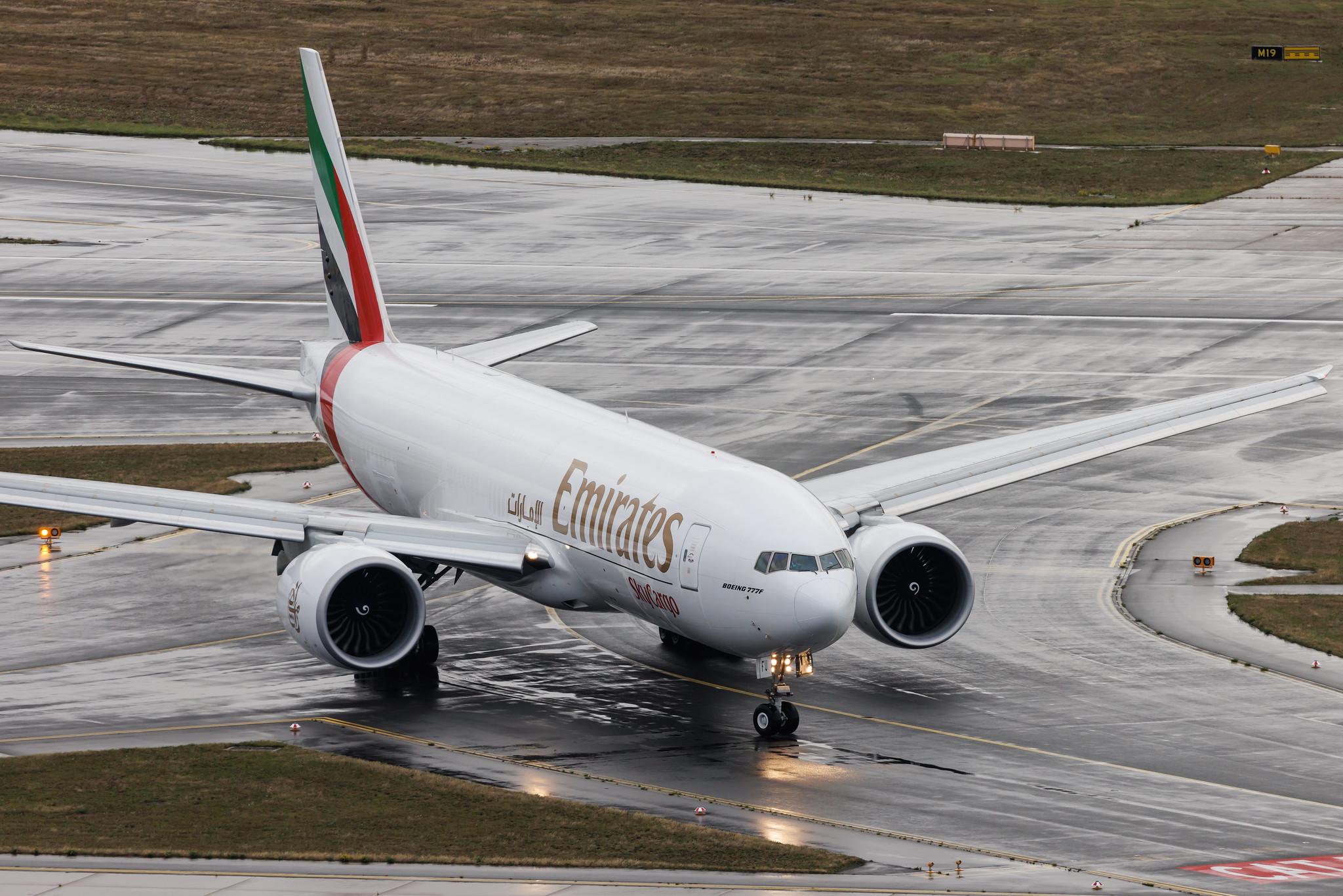 Frankfurt Airport: Emirates SkyCargo (EK / UAE) | Operator: Emirates | Boeing 777-F B77L | A6-EFU | MSN 67463