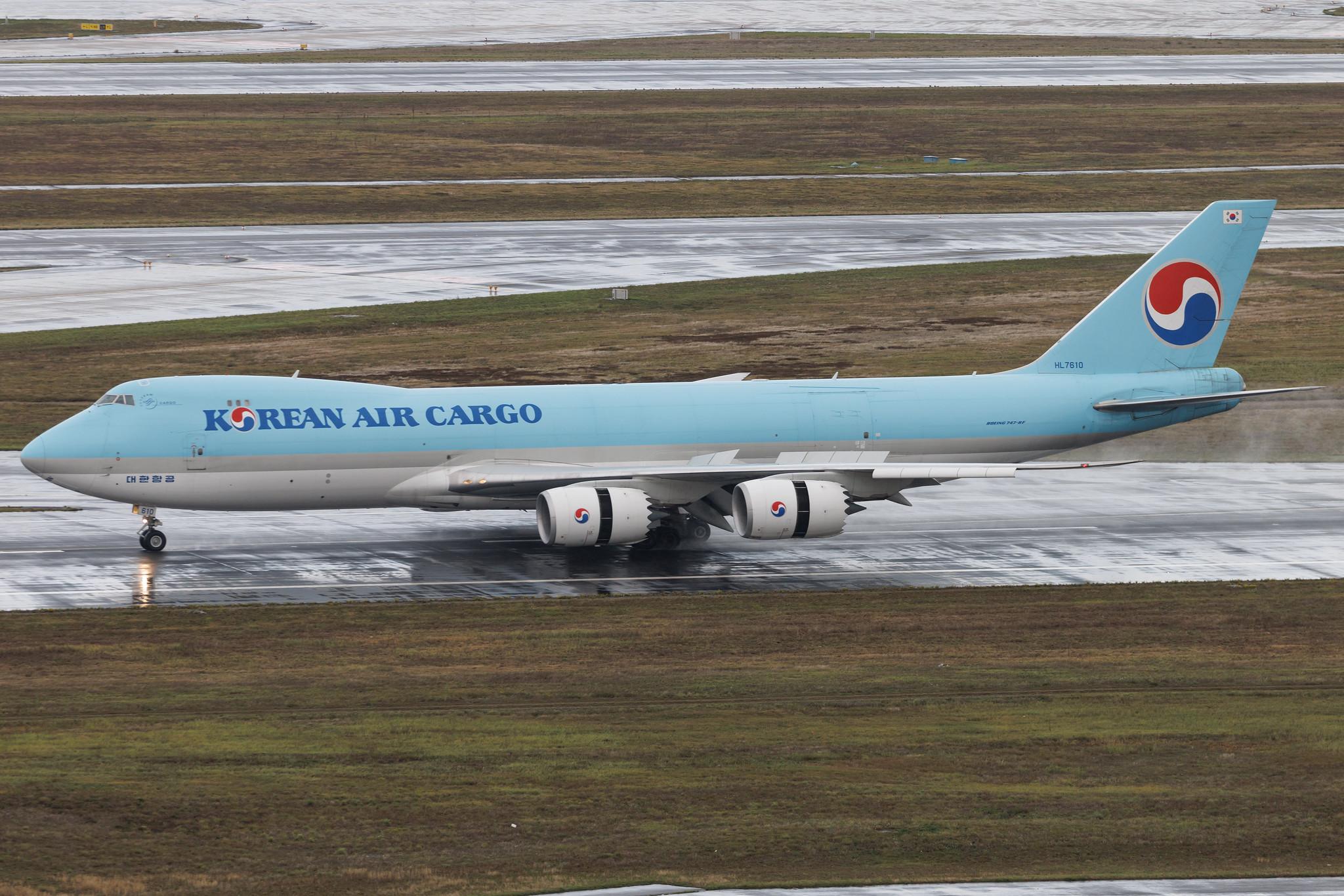 Frankfurt Airport: Korean Air Cargo (KE / KAL) | Operator: Korean Air | Boeing 747-8HT(F) B748 | HL7610 | MSN 37133