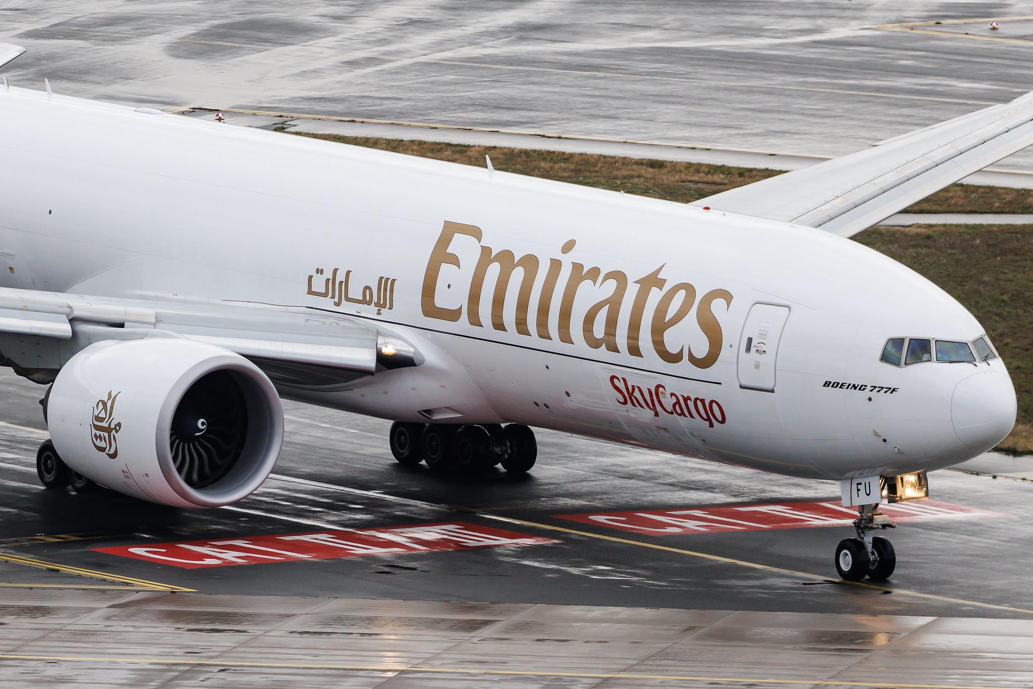 Frankfurt Airport: Emirates SkyCargo (EK / UAE) | Operator: Emirates | Boeing 777-F B77L | A6-EFU | MSN 67463