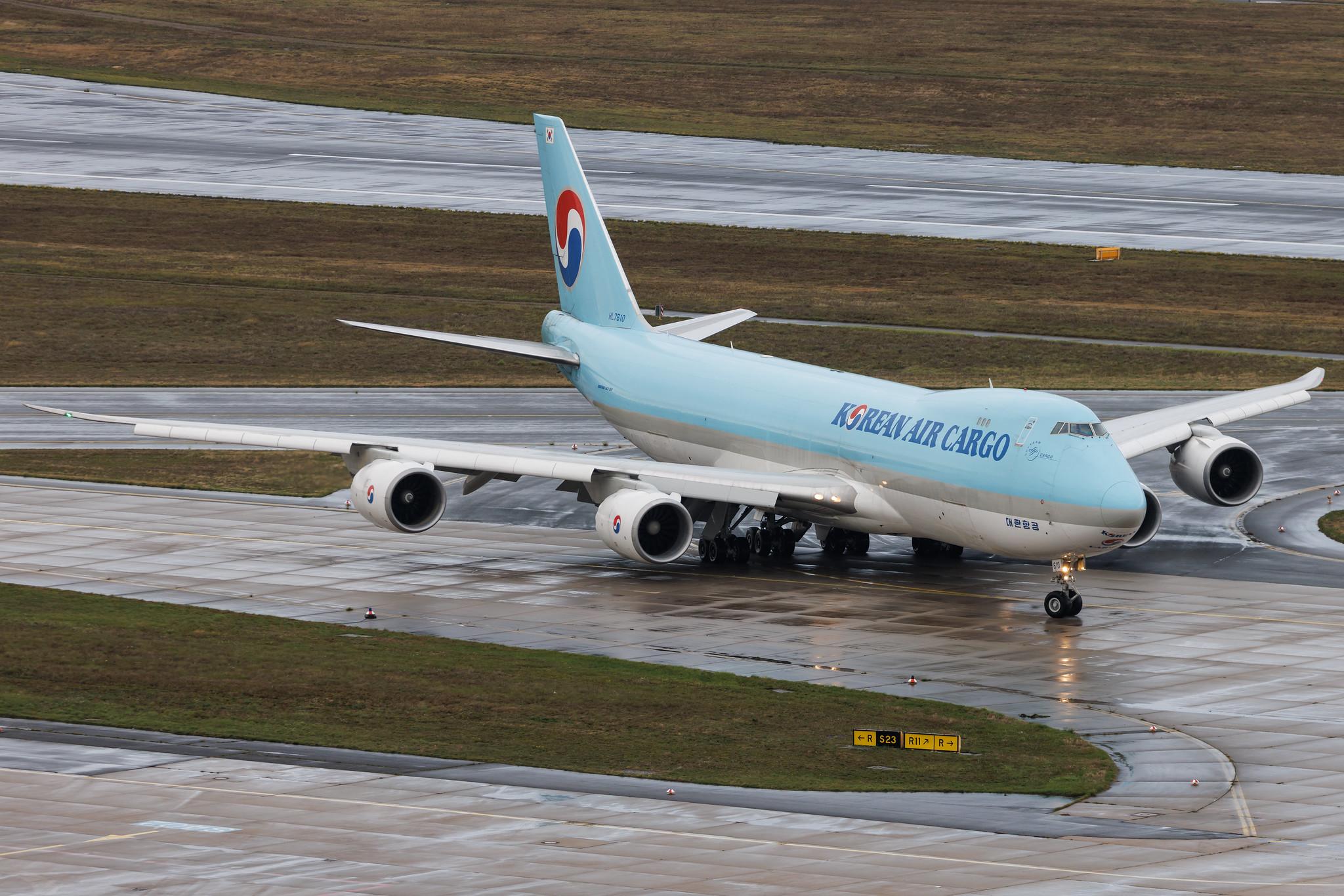 Frankfurt Airport: Korean Air Cargo (KE / KAL) | Operator: Korean Air | Boeing 747-8HT(F) B748 | HL7610 | MSN 37133