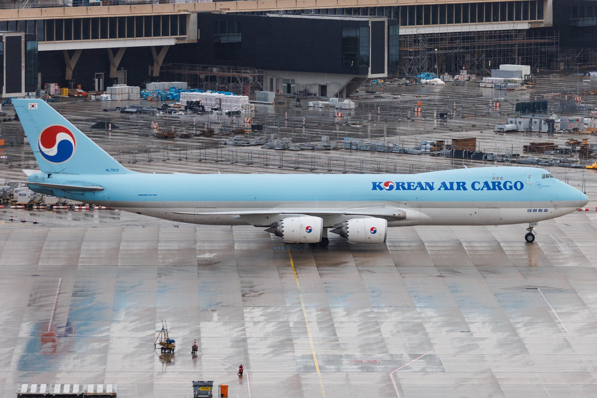 Frankfurt Airport: Korean Air Cargo (KE / KAL) | Operator: Korean Air | Boeing 747-8HT(F) B748 | HL7610 | MSN 37133