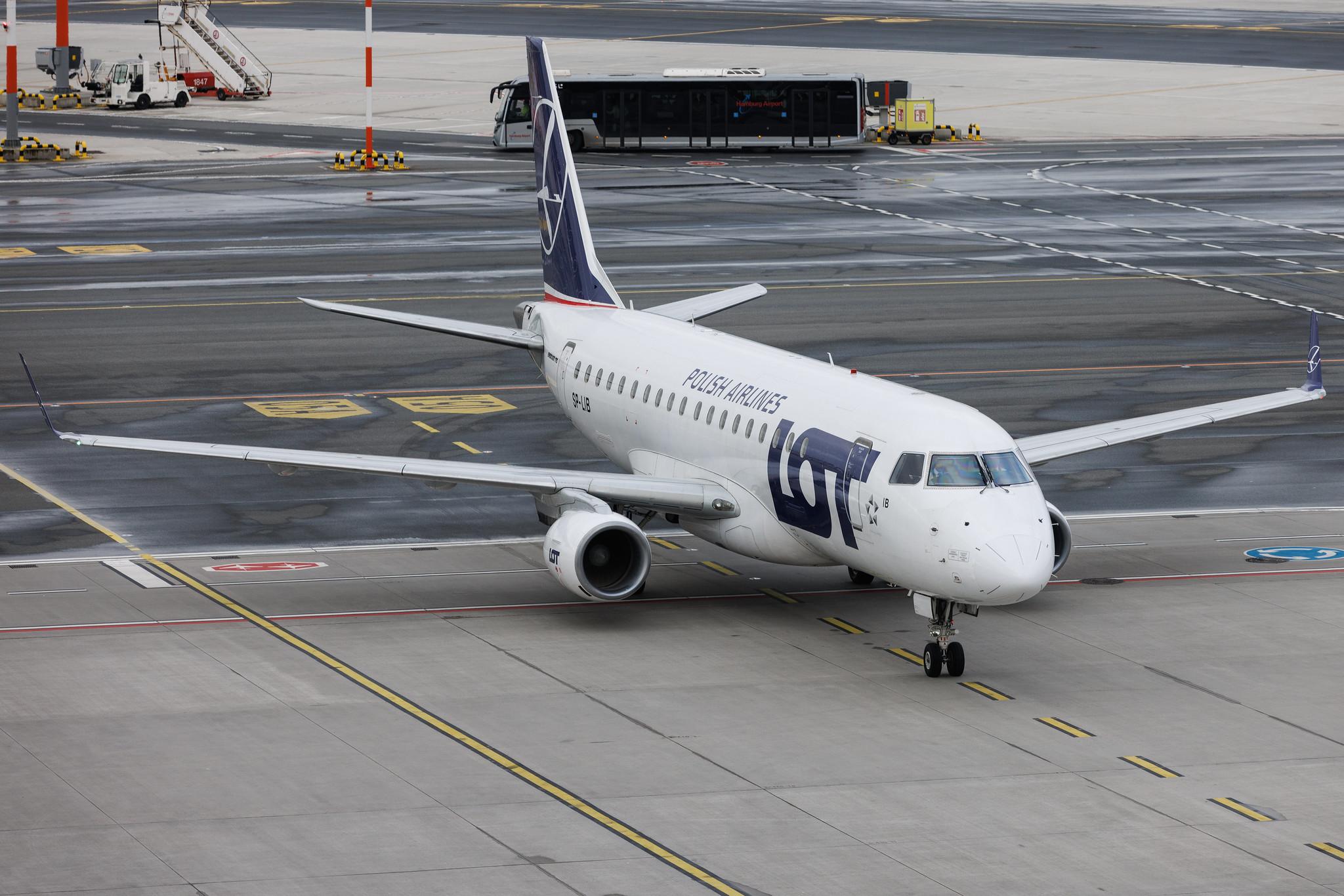 Hamburg Airport: LOT (LO / LOT) | Embraer E175STD E75S | SP-LIB | MSN 17000132