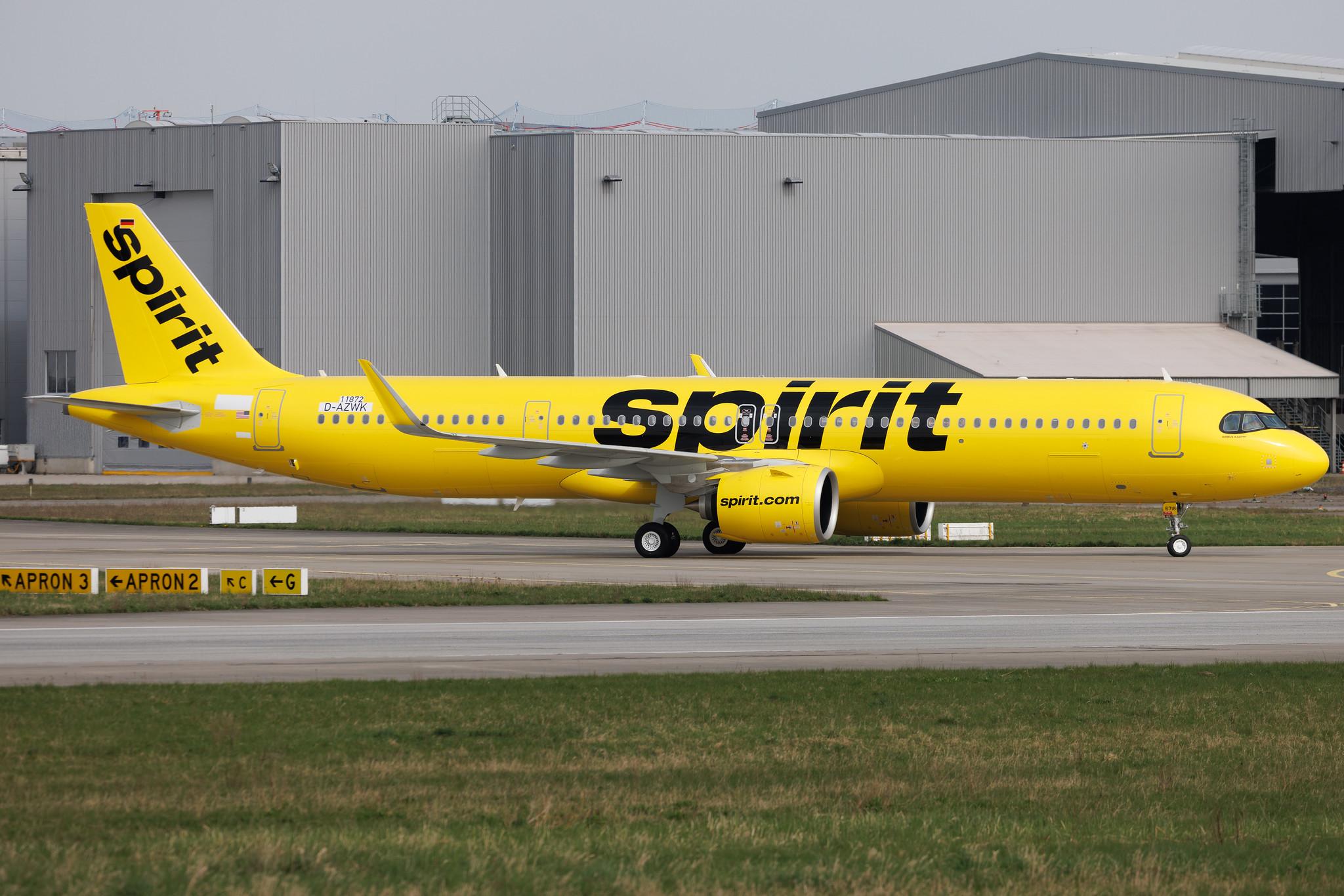 Hamburg Finkenwerder: Spirit Airlines (NK / NKS) | Airbus A321-271NX A21N | D-AZWK | MSN 11872