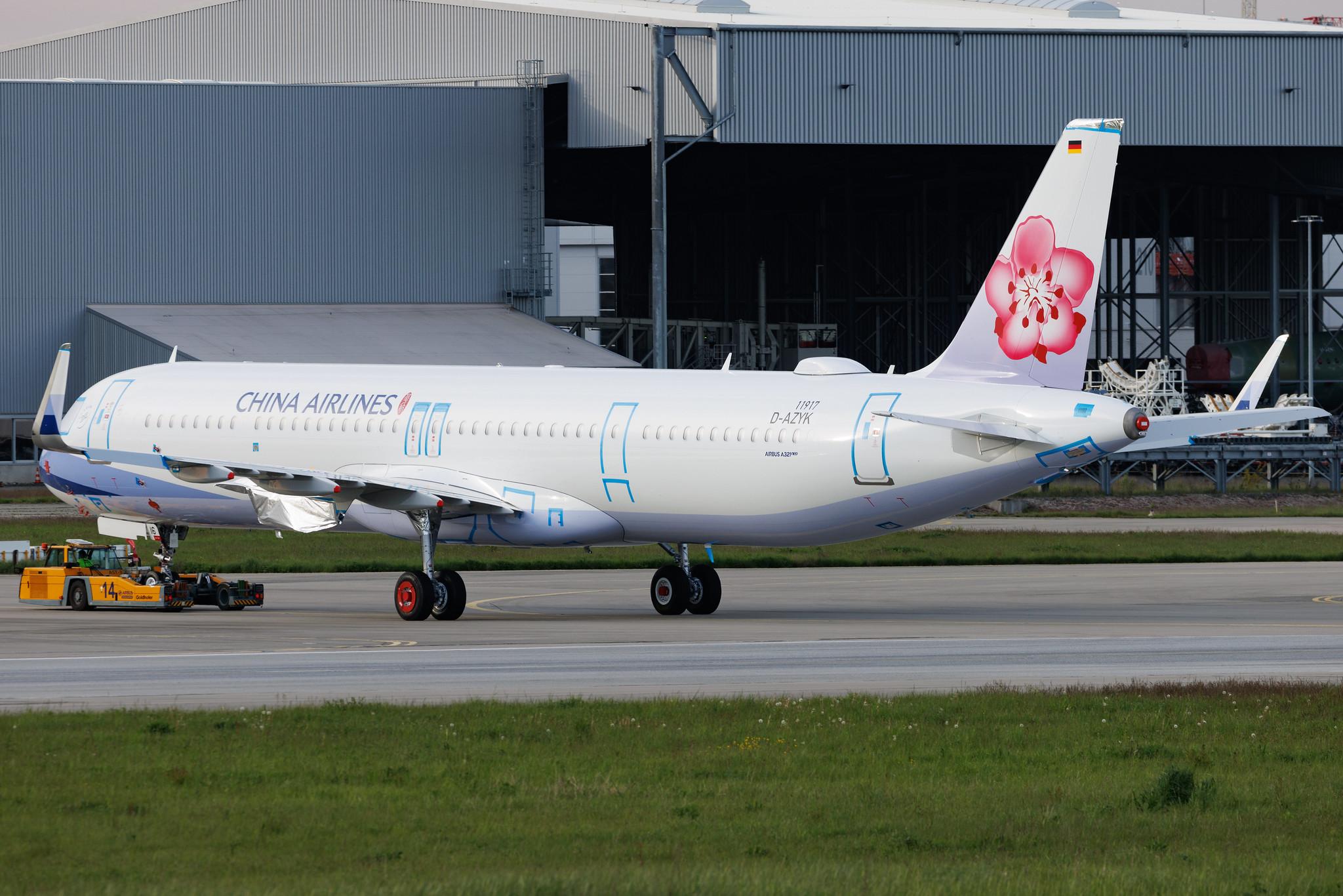 Hamburg Finkenwerder: China Airlines (CI / CAL) | Airbus A321-271NX A21N | D-AZYK | B-18116 | MSN 11917