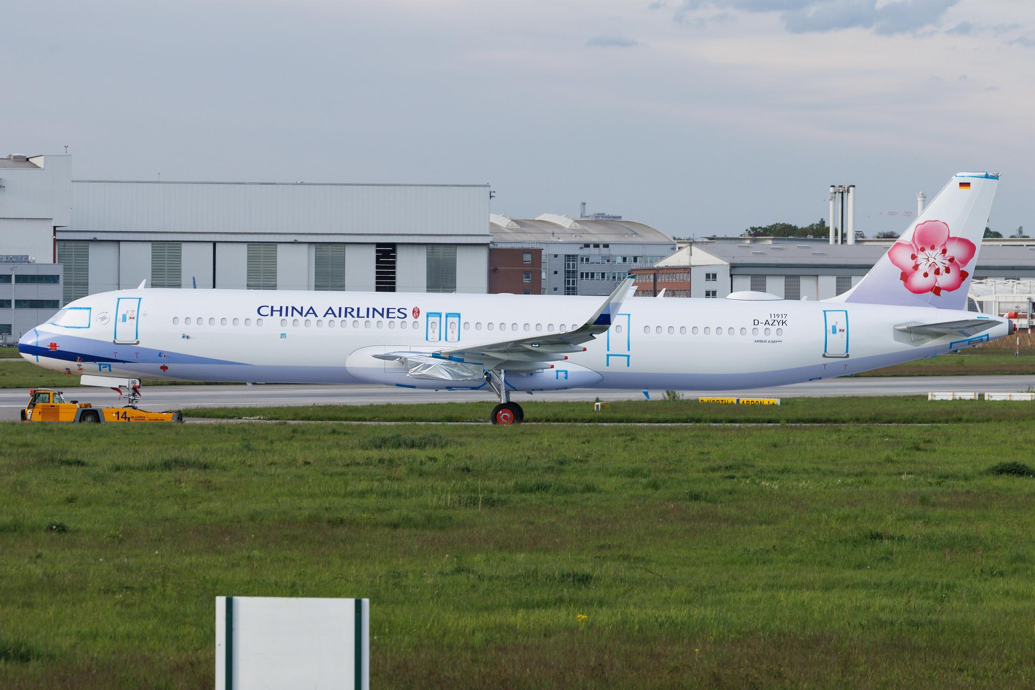 Hamburg Finkenwerder: China Airlines (CI / CAL) | Airbus A321-271NX A21N | D-AZYK | B-18116 | MSN 11917