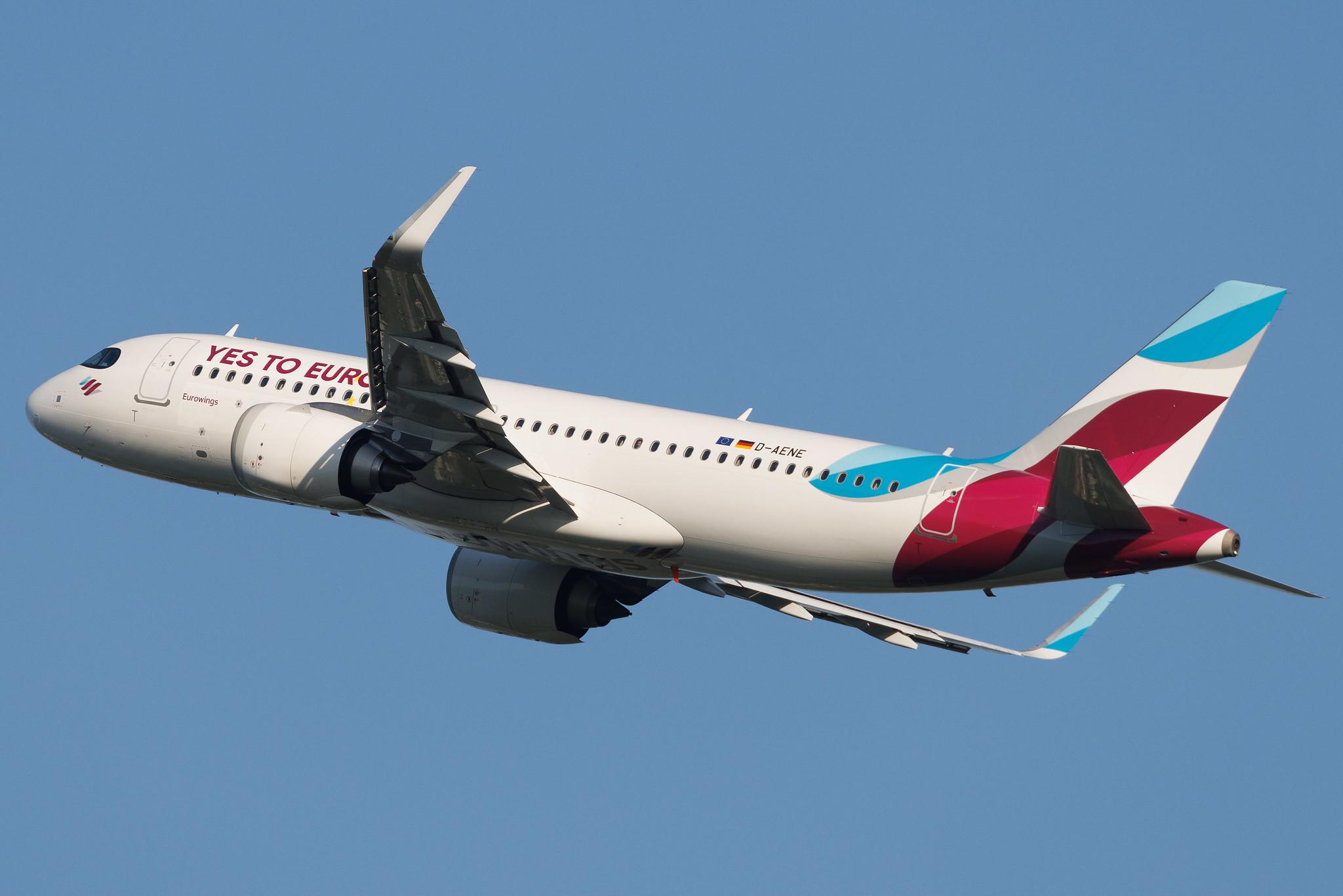 Hamburg Airport: Eurowings (EW / EWG) | Livery: Yes To Europe Livery | Airbus A320-251N A20N | D-AENE | MSN 10932