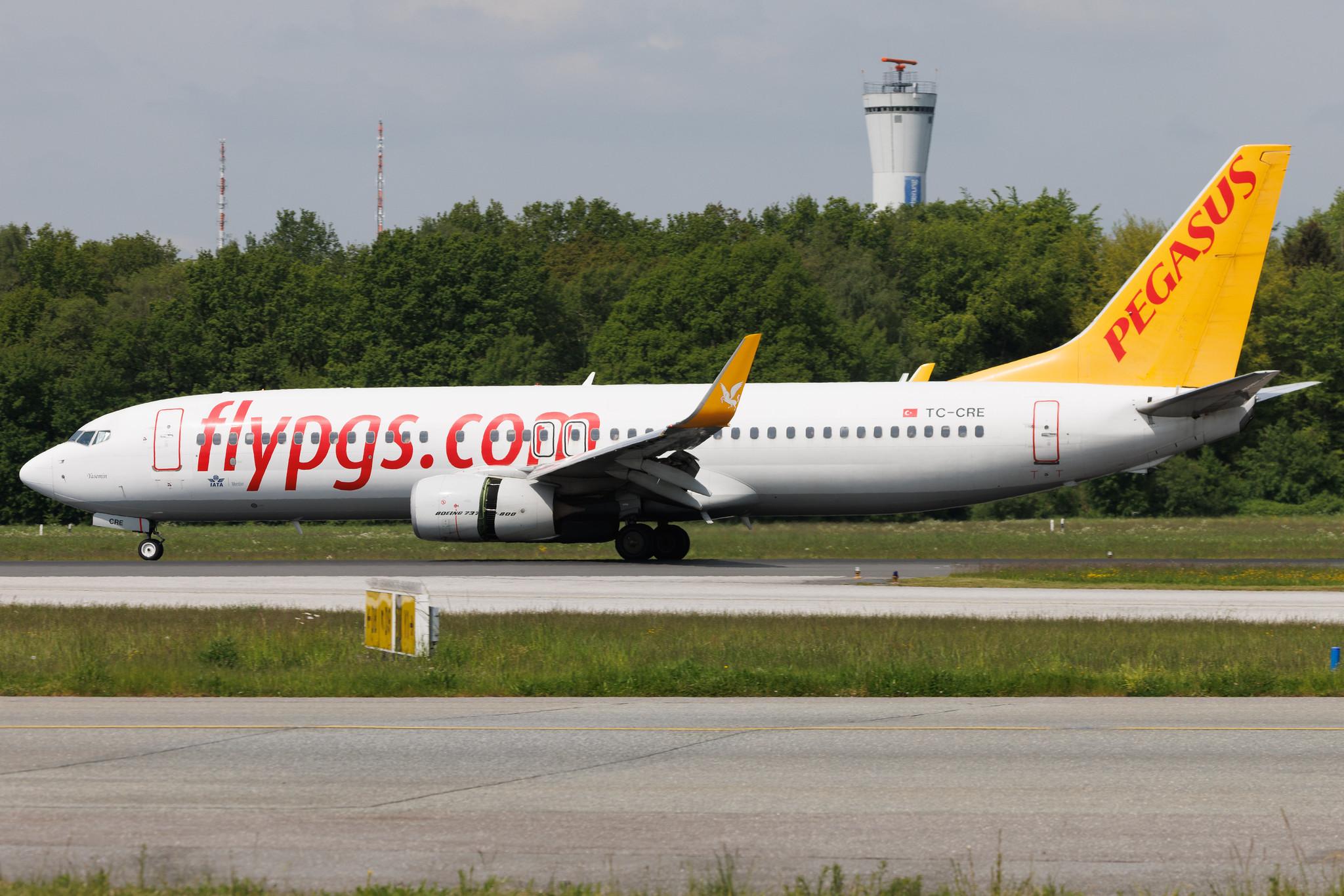 Hamburg Airport: Pegasus (PC / PGT) | Boeing 737-82R B738 | TC-CRE | MSN 63703