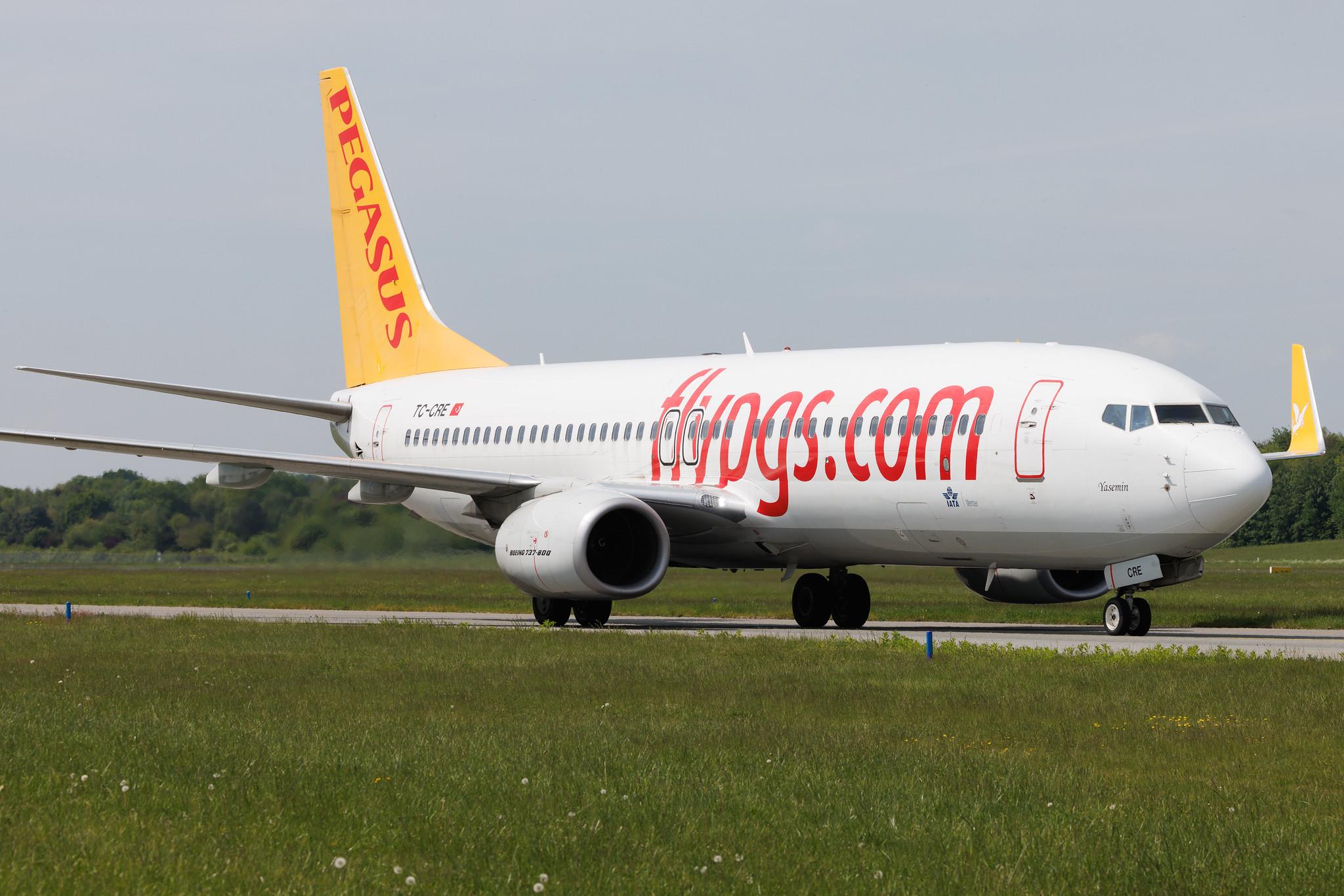 Hamburg Airport: Pegasus (PC / PGT) | Boeing 737-82R B738 | TC-CRE | MSN 63703