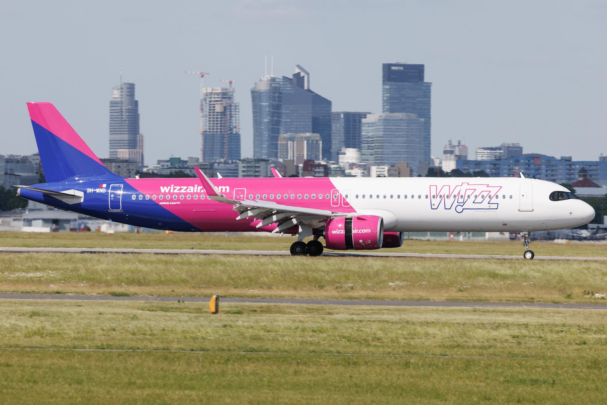 Warsaw Chopin Airport: Wizz Air (W6 / WZZ) | Operator: Wizz Air Malta | Airbus A321-271NX A21N | 9H-WND | MSN 11724