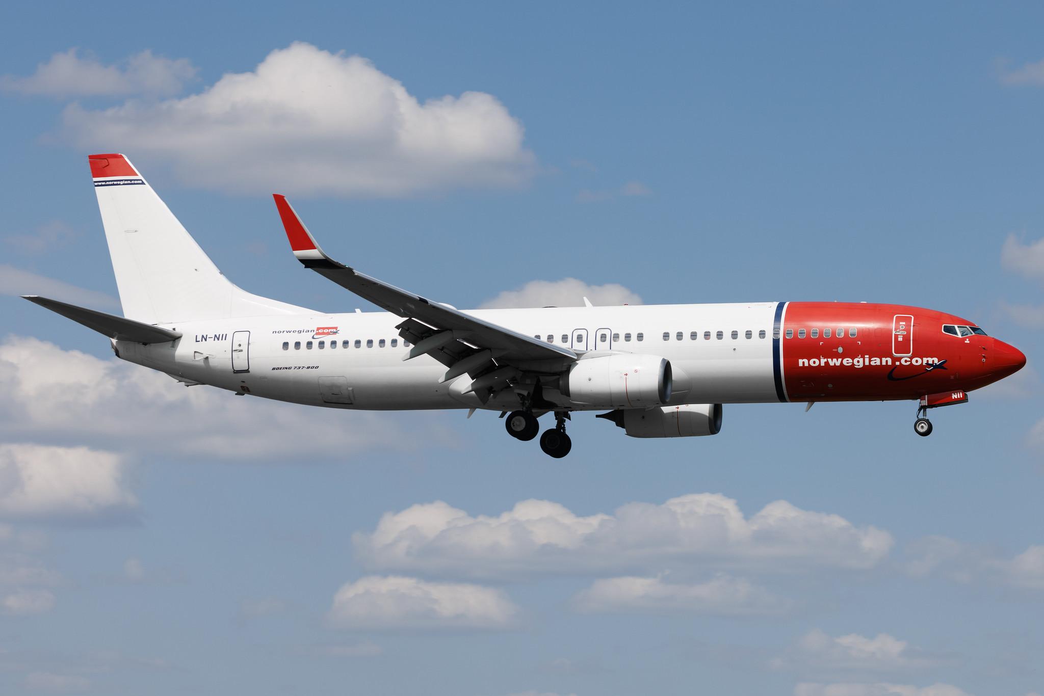 Warsaw Chopin Airport: Norwegian (DY / NOZ) | Boeing 737-8JP B738 | LN-NII | MSN 43877