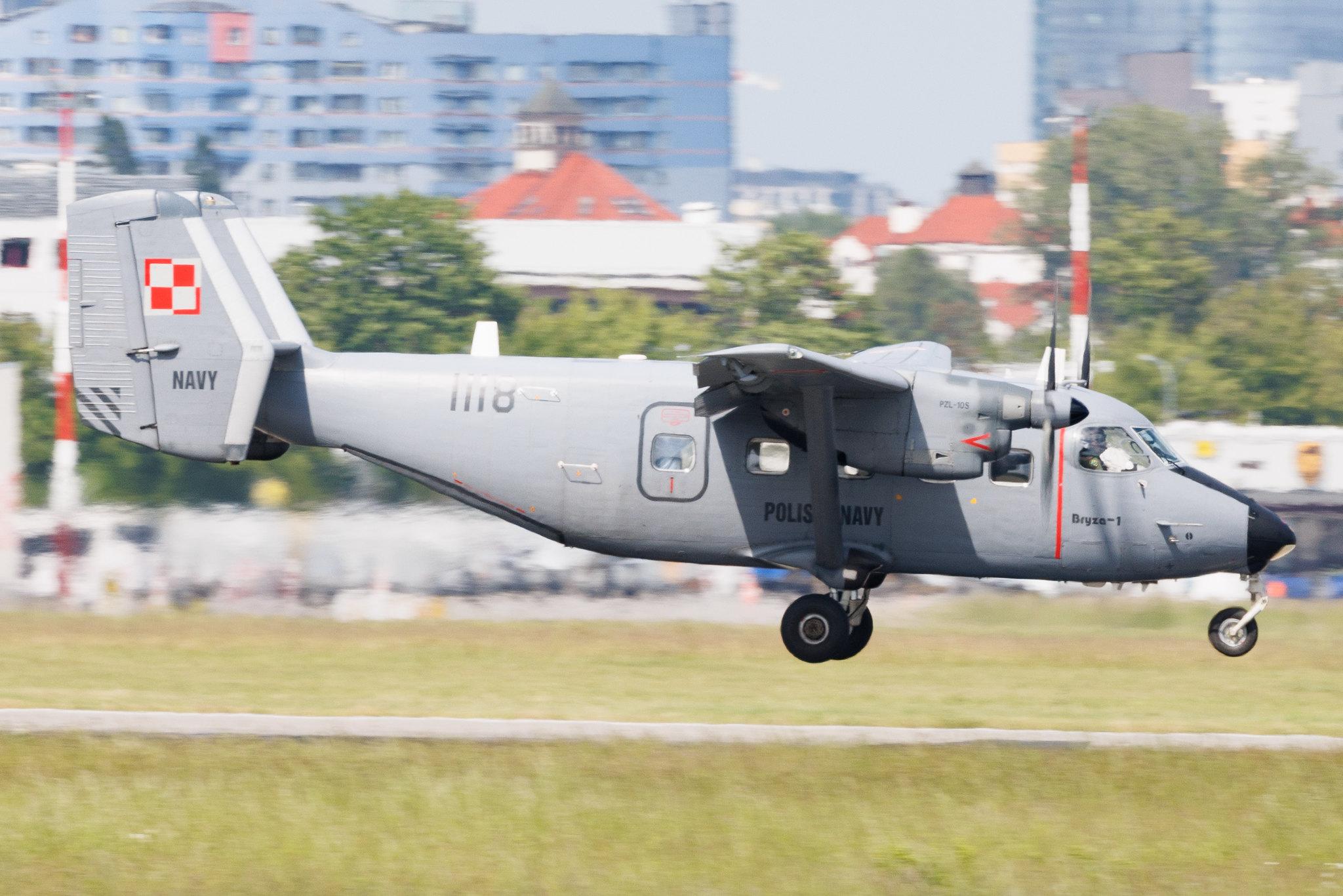 Warsaw Chopin Airport: Polish Air Force (/ PLF) | M-28B1TD Bryza 1TD | 1118 | MSN AJG002-02