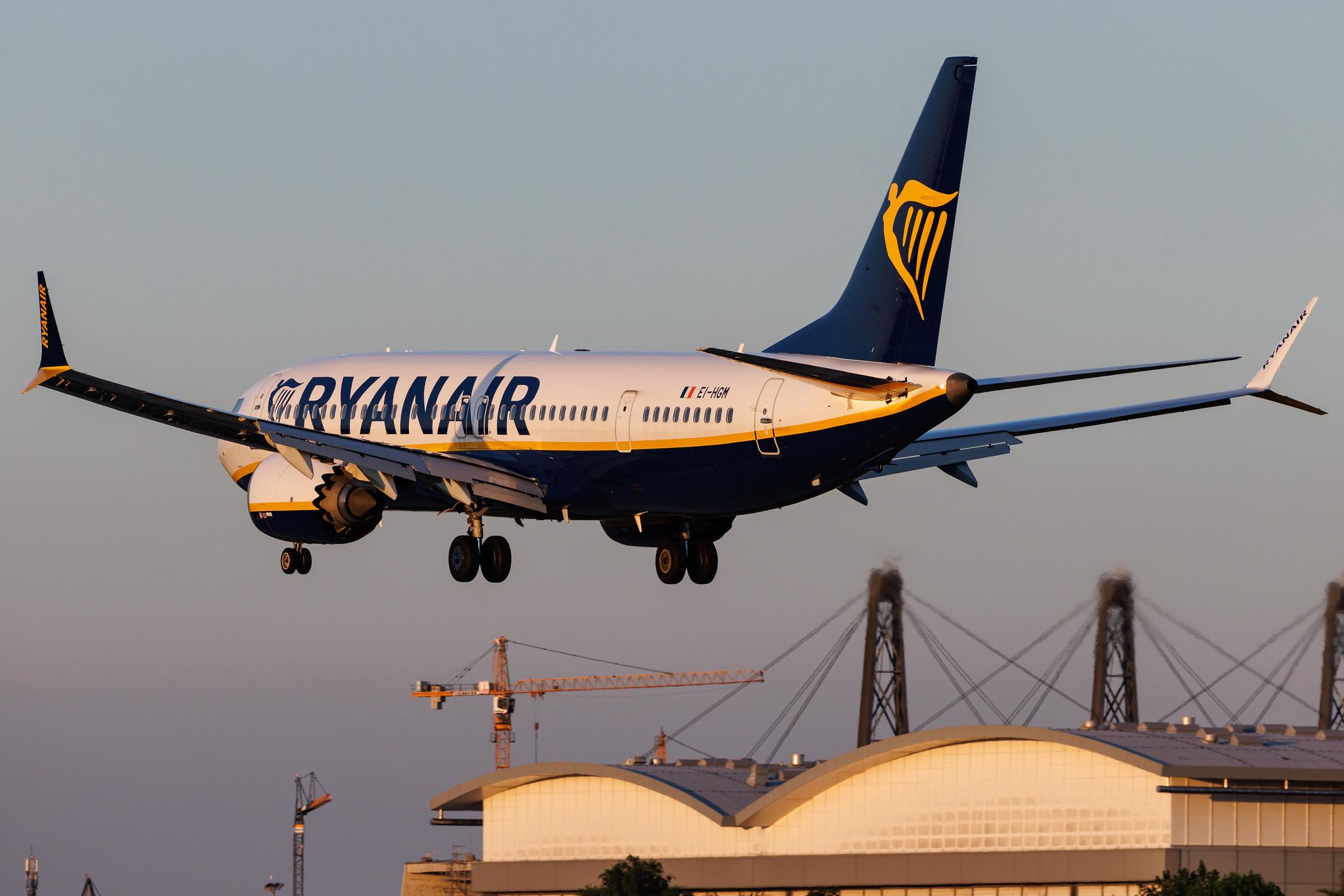 Hamburg Airport: Ryanair (FR / RYR) | Boeing 737 MAX 8-200 B38M | EI-HGM | MSN 65875