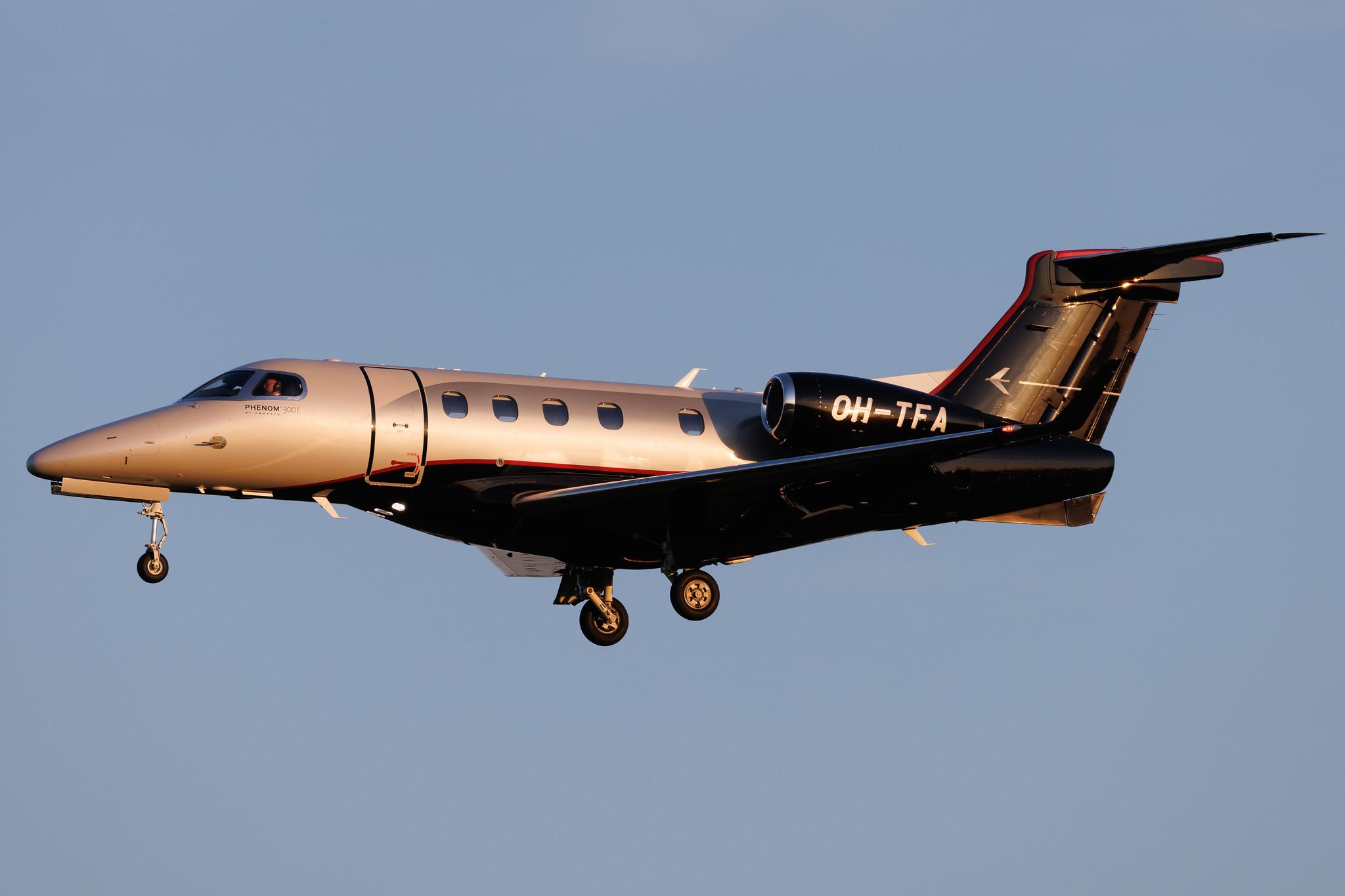 Hamburg Airport: Scanwings (/ ABF) | Embraer Phenom 300 E55P | OH-TFA | MSN 50500476