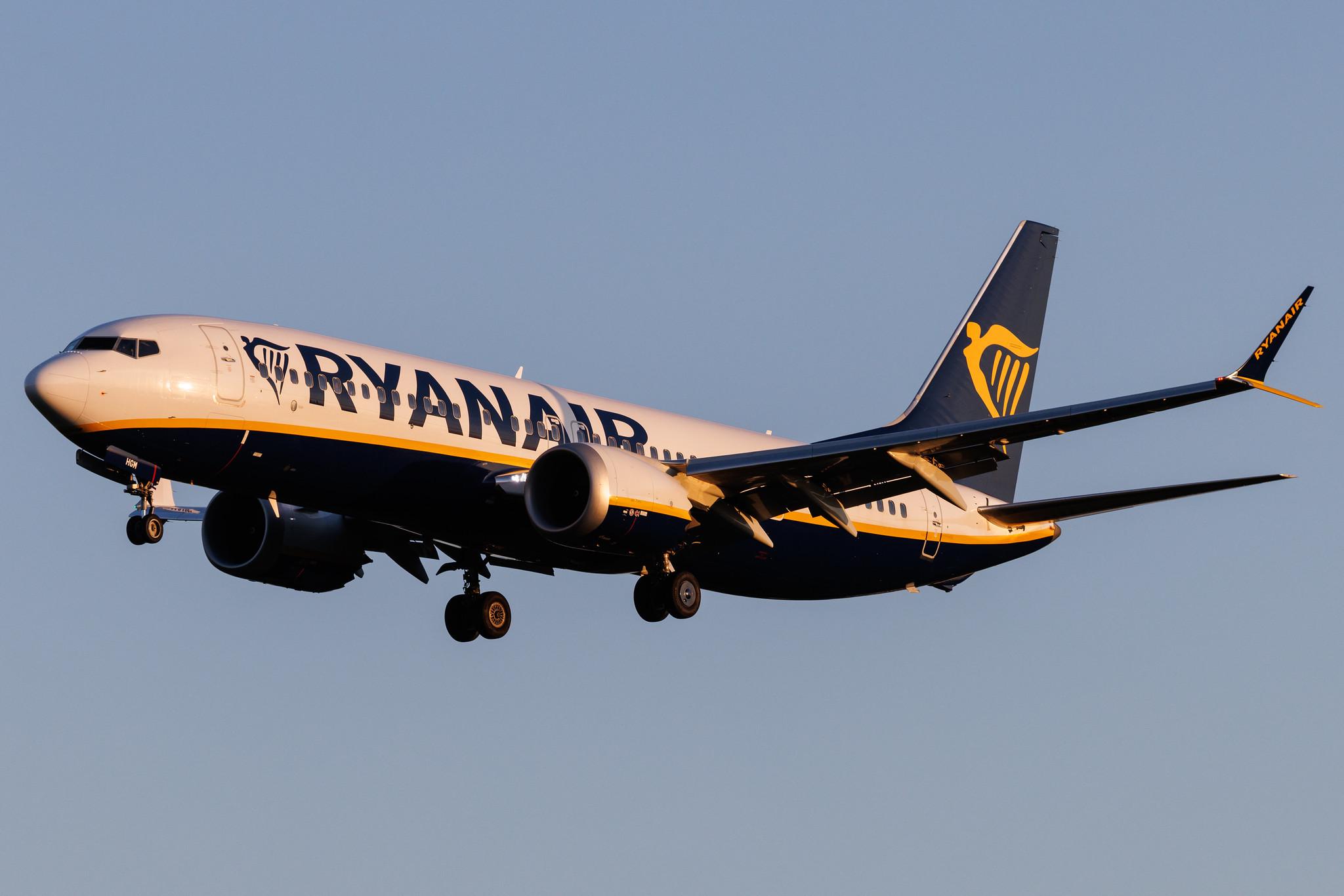 Hamburg Airport: Ryanair (FR / RYR) | Boeing 737 MAX 8-200 B38M | EI-HGM | MSN 65875