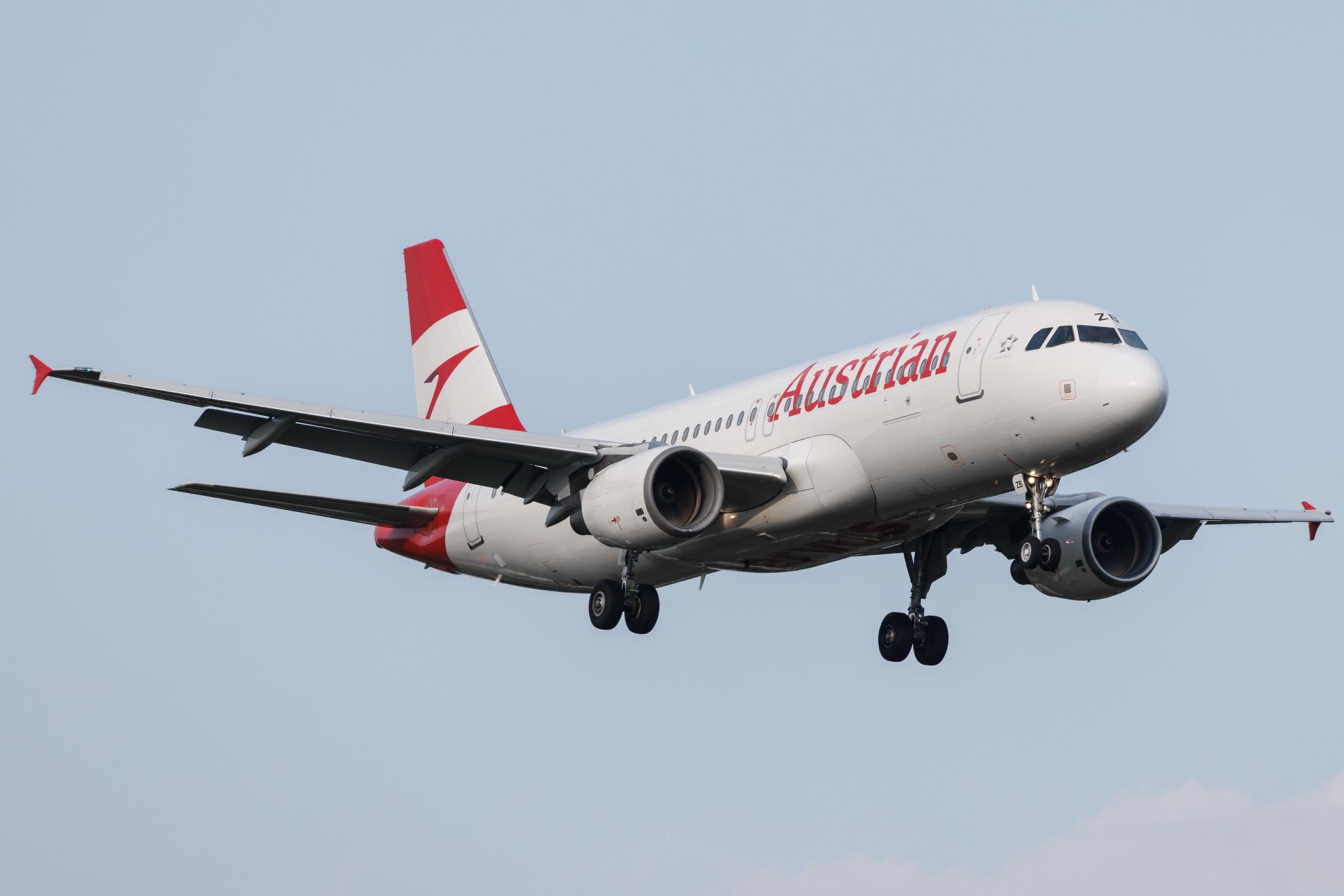 Hamburg Airport: Austrian Airlines (OS / AUA) | Airbus A320-214 A320 | OE-LZB | MSN 03268