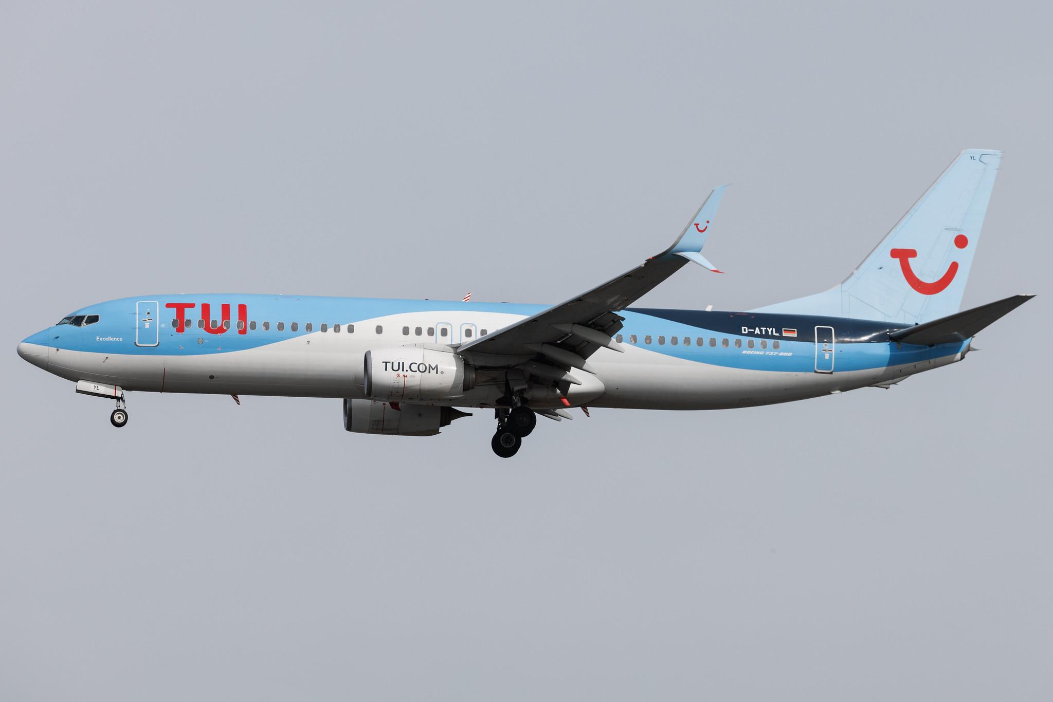 Frankfurt Airport: TUI (X3 / TUI) | Operator: TUI fly | Boeing 737-8K5 B738 | D-ATYL | MSN 37250