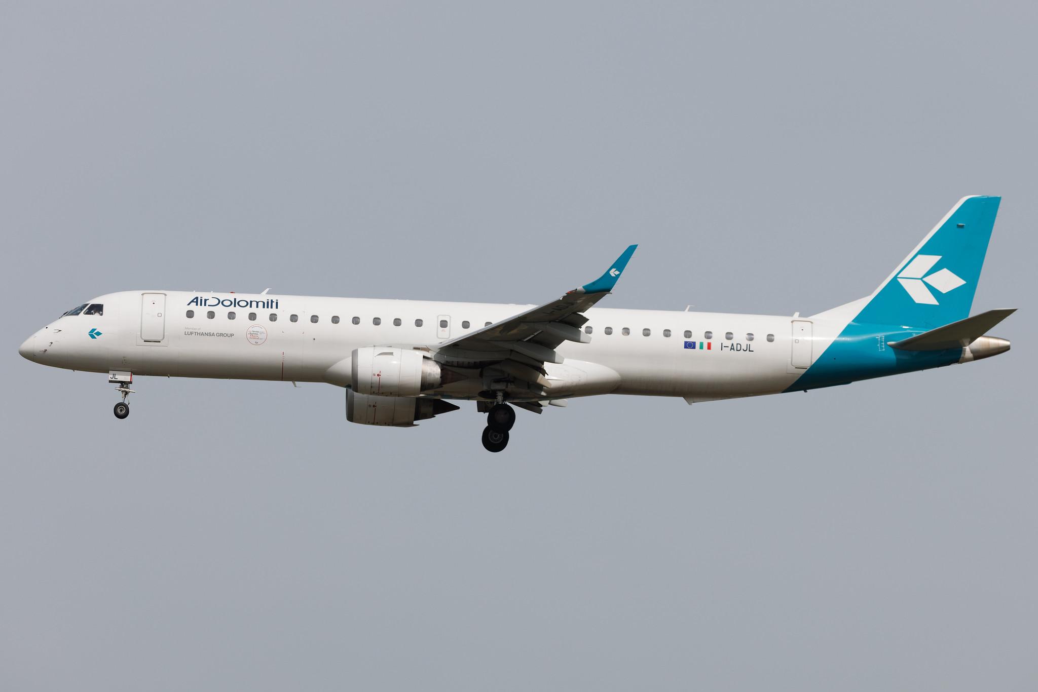 Frankfurt Airport: Air Dolomiti (EN / DLA) | Embraer E195LR E195 | I-ADJL | MSN 19000256