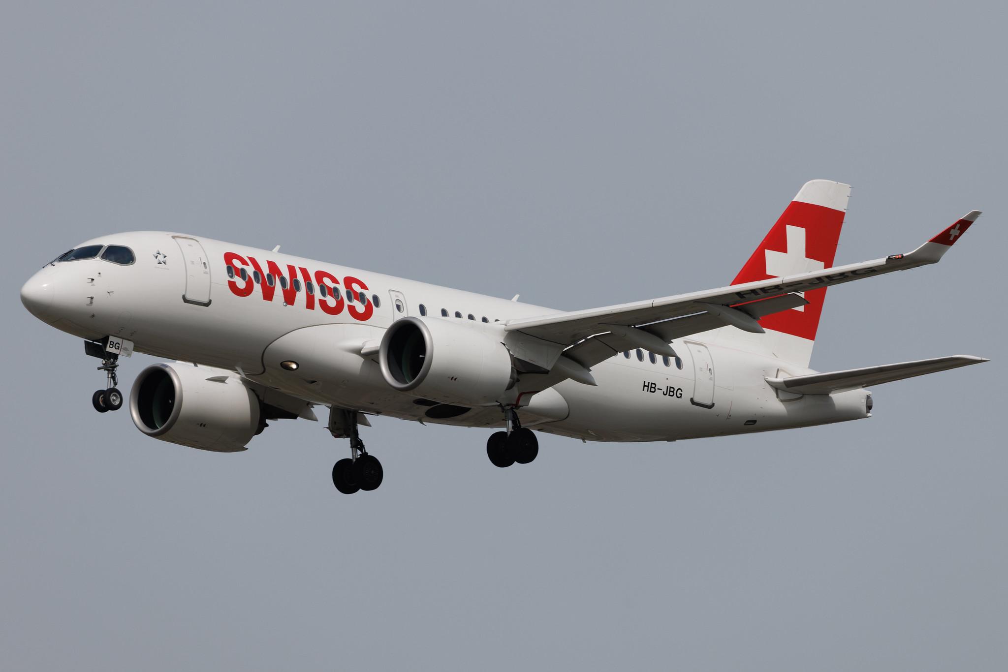 Frankfurt Airport: Swiss (LX / SWR) | Airbus A220-100 BCS1 | HB-JBG | MSN 50016