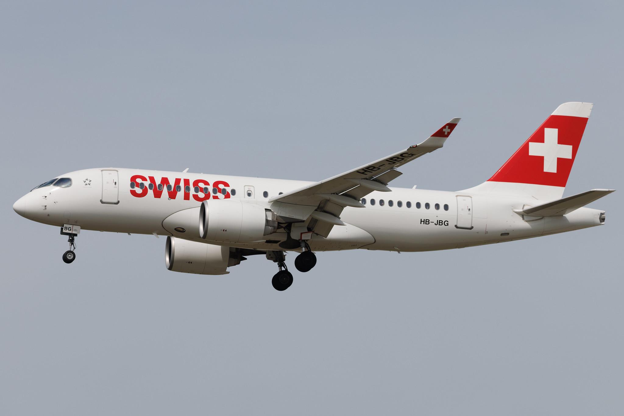 Frankfurt Airport: Swiss (LX / SWR) | Airbus A220-100 BCS1 | HB-JBG | MSN 50016