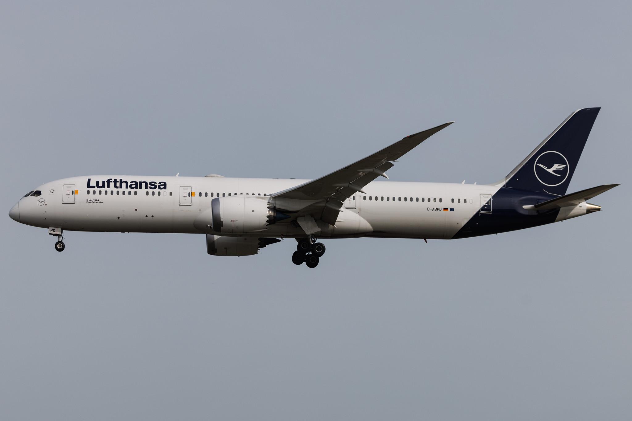 Frankfurt Airport: Lufthansa (LH / DLH) | Boeing 787-9 Dreamliner B789 | D-ABPD | MSN 62729