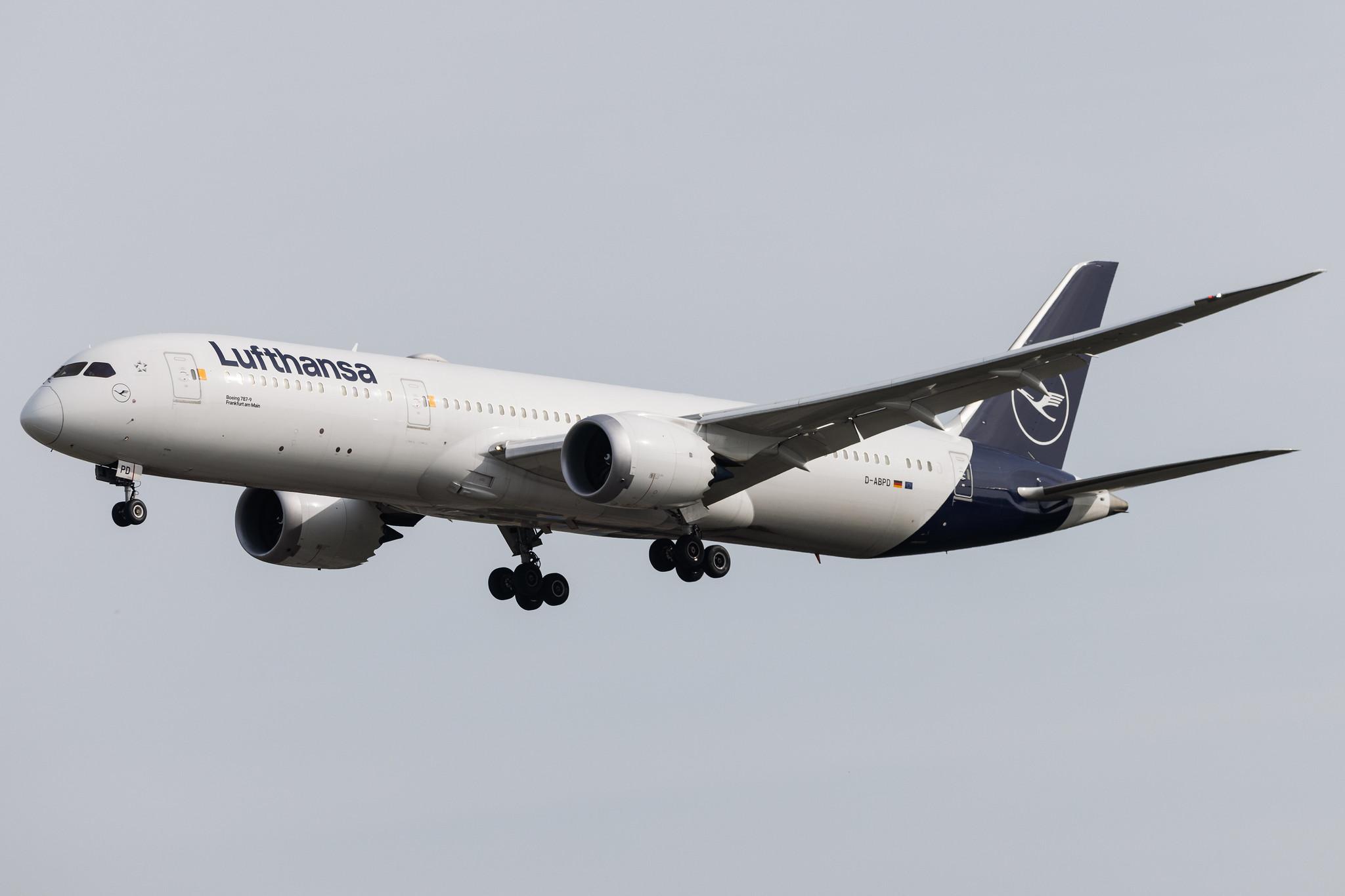 Frankfurt Airport: Lufthansa (LH / DLH) | Boeing 787-9 Dreamliner B789 | D-ABPD | MSN 62729