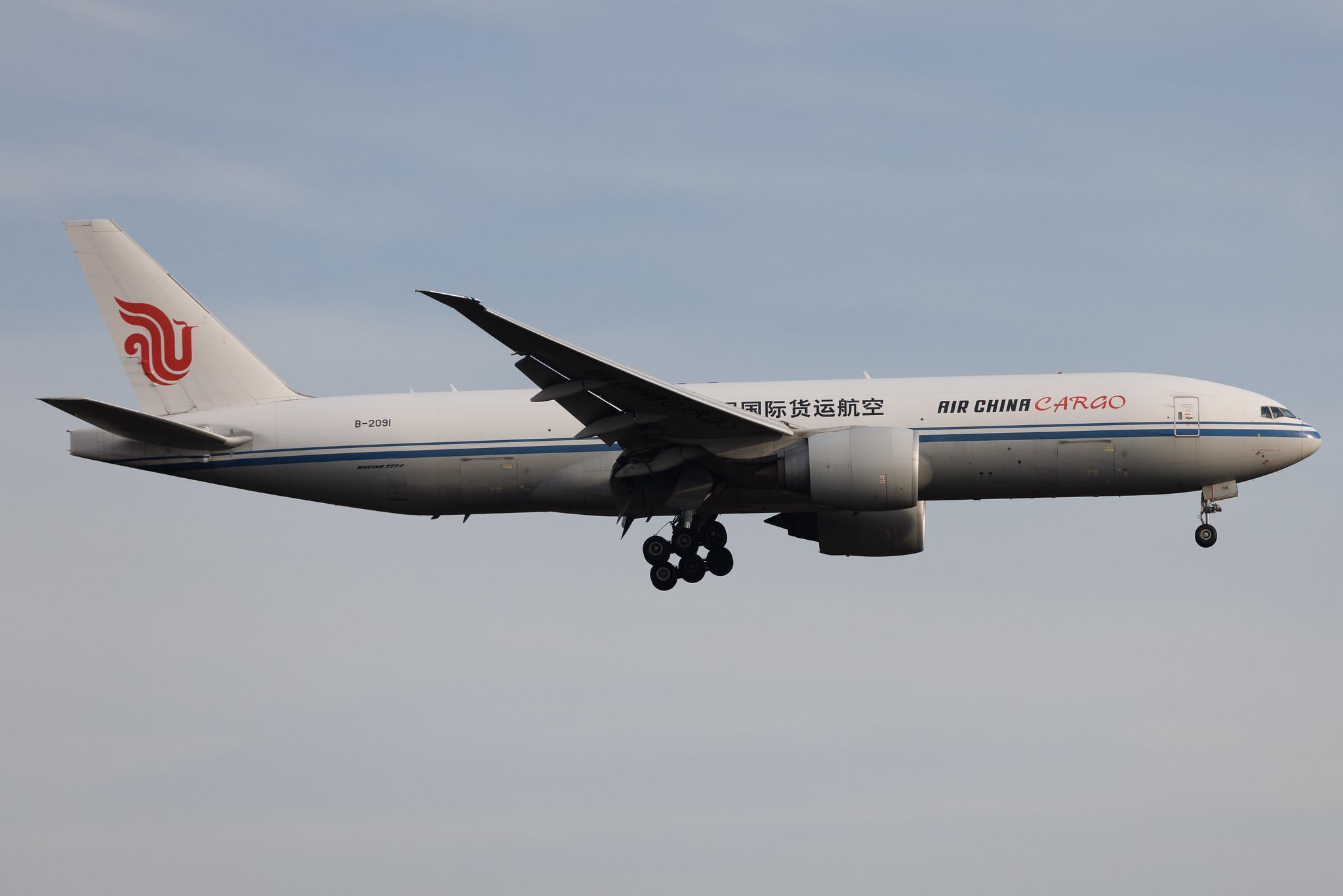 Frankfurt Airport: Air China Cargo (/ CAO) | Boeing 777-FFT B77L | B-2091 | MSN 44682