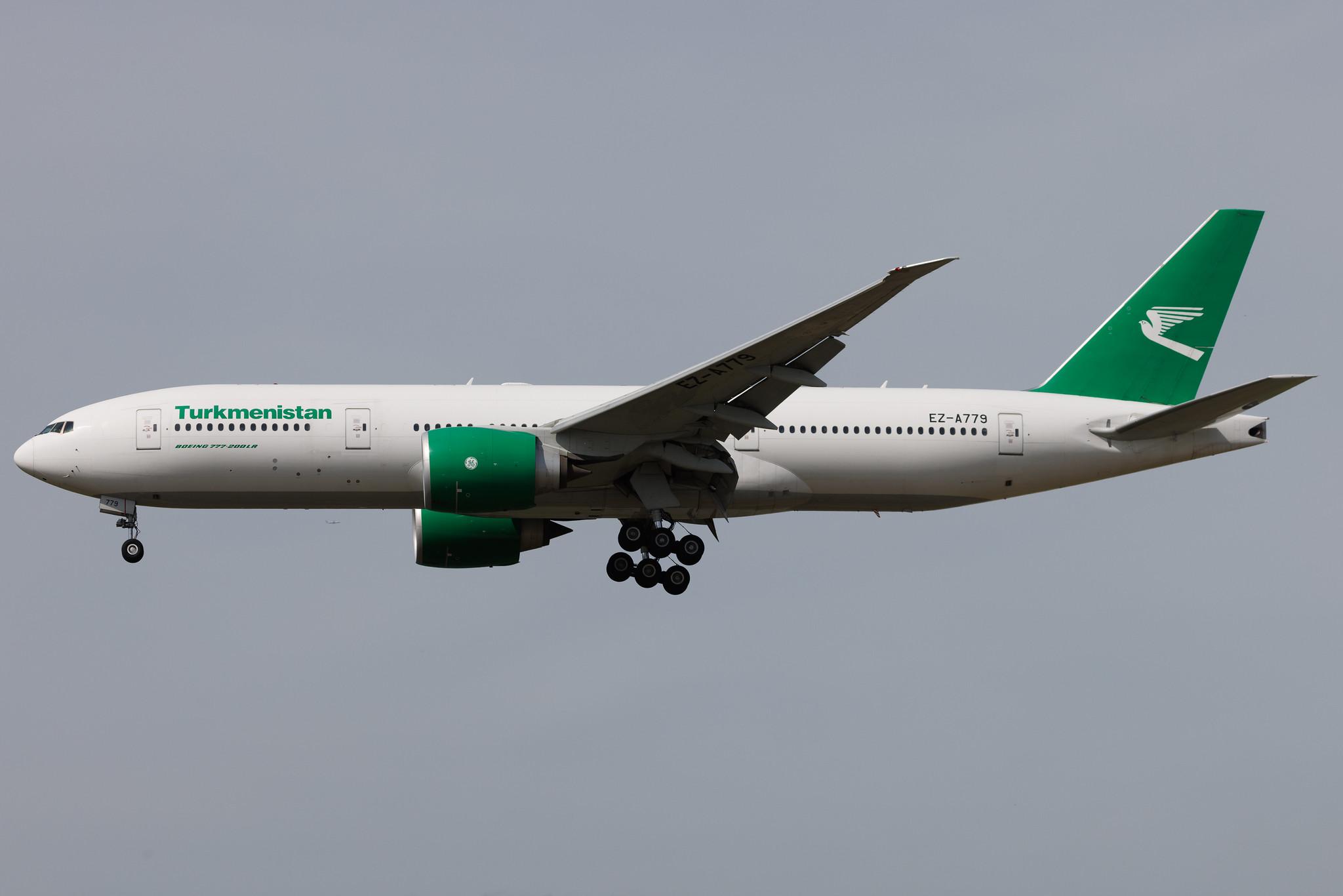Frankfurt Airport: Turkmenistan Airlines (T5 / TUA) | Boeing 777-22K(LR) B77L | EZ-A779 | MSN 42297