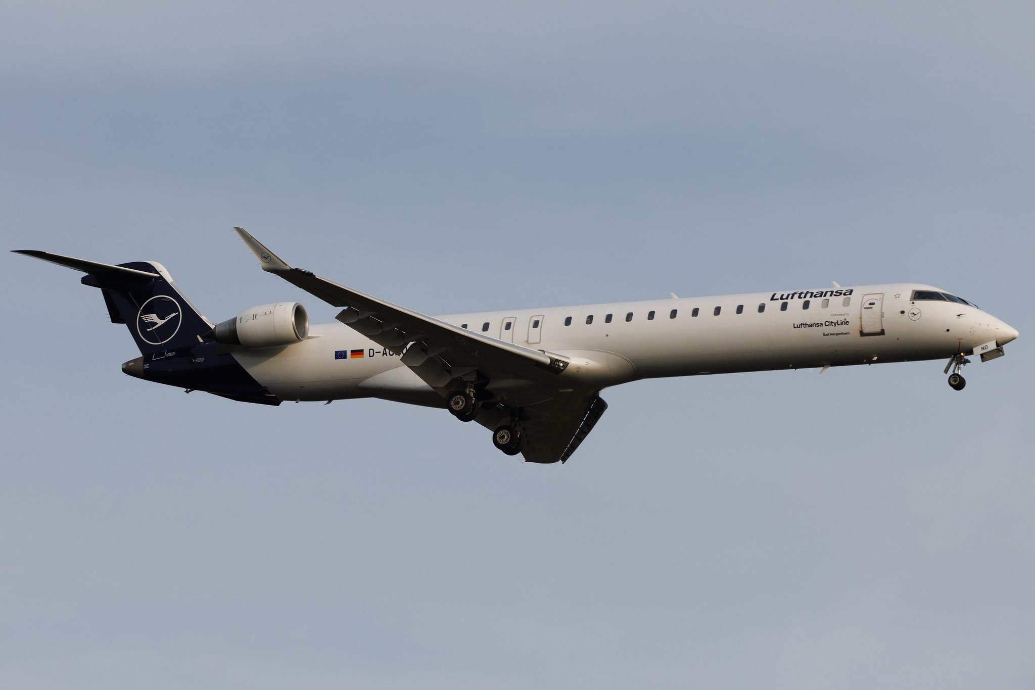 Frankfurt Airport: Lufthansa (LH / DLH) | Operator: Lufthansa CityLine | Mitsubishi CRJ-900LR CRJ9 | D-ACNO | MSN 15255