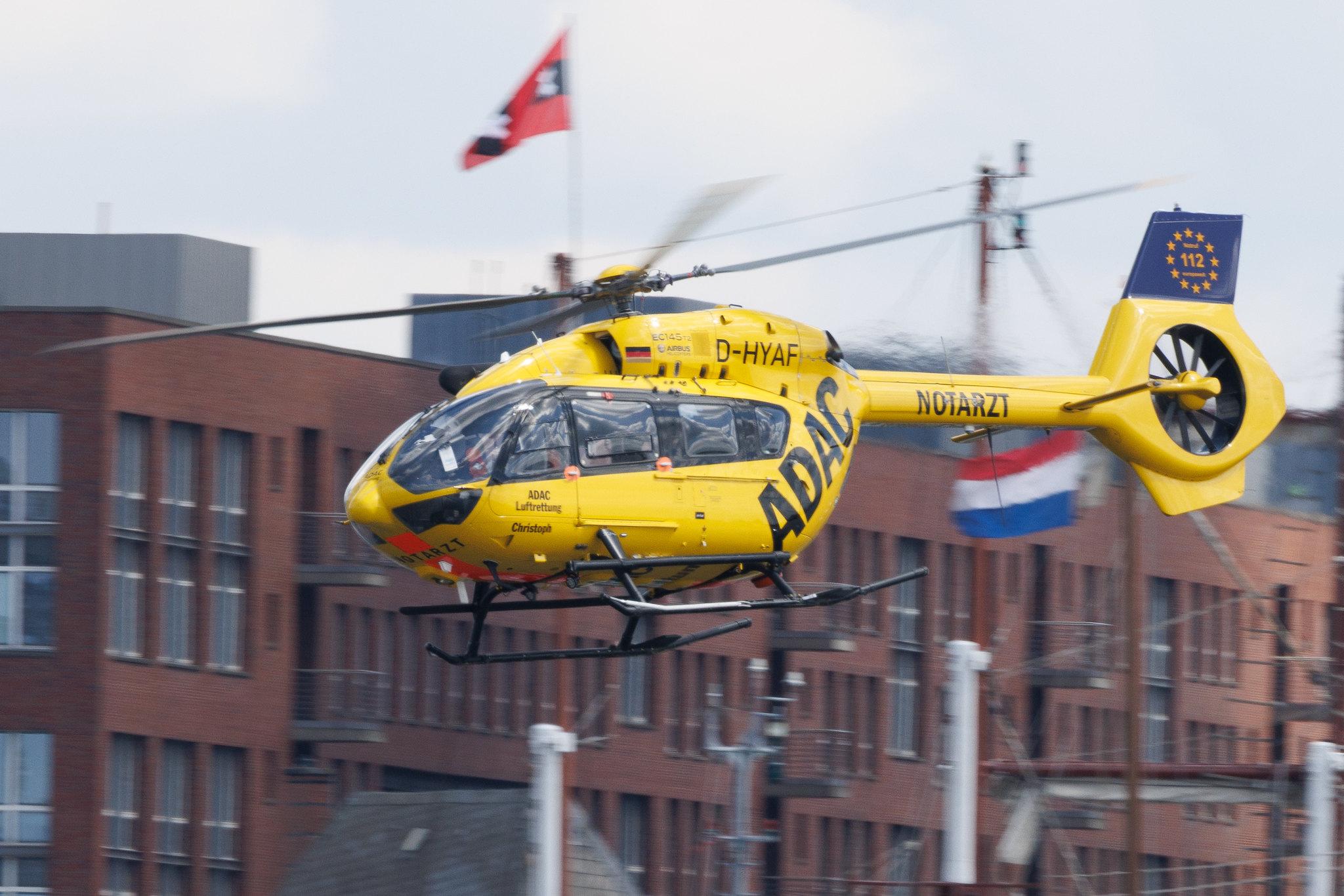SOS Joint Rescue Operation: ADAC Luftrettung (/ CHX) | Operator: Germany - Air Ambulance | Airbus Helicopters H145 EC45 | D-HYAF | MSN 20043
