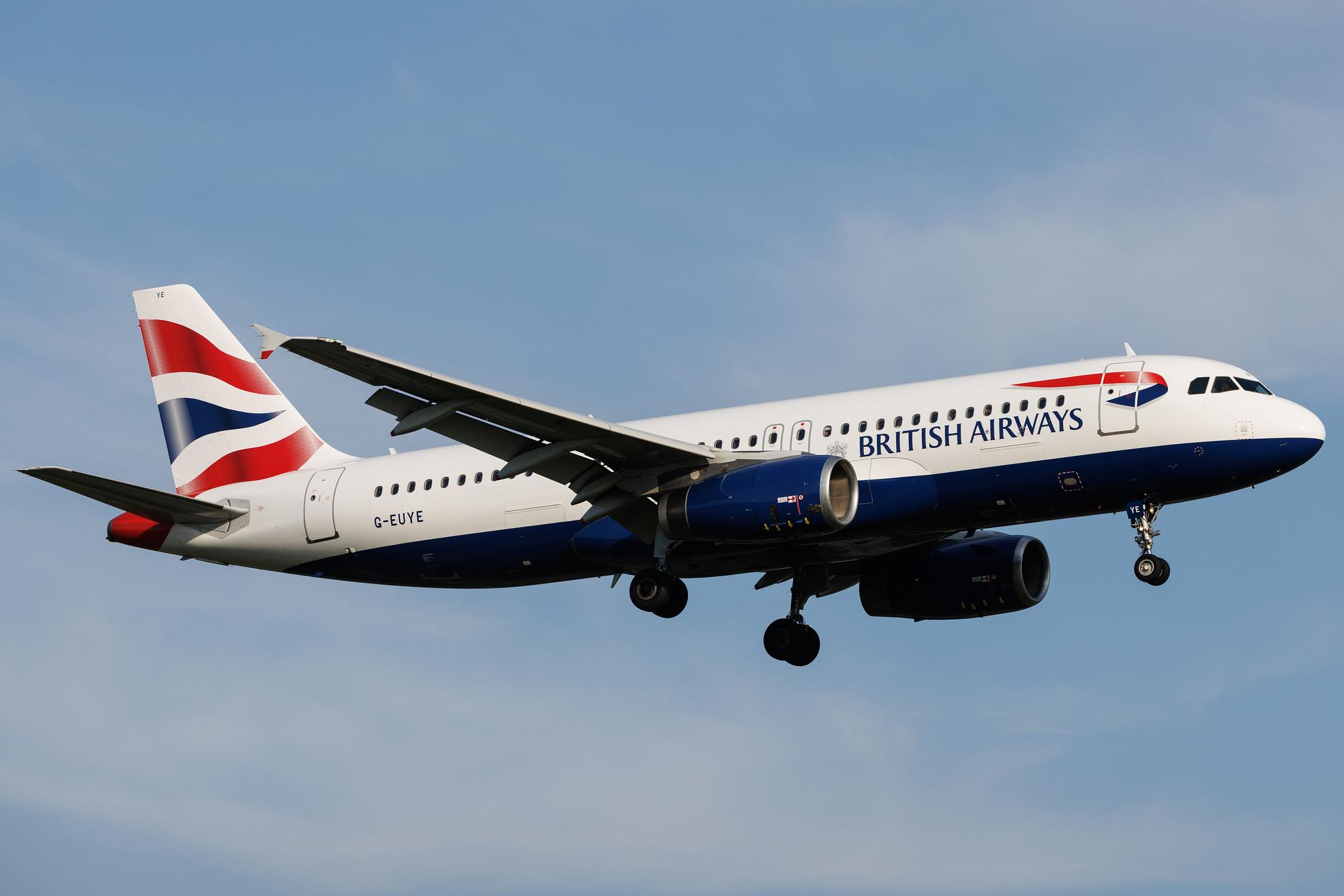 Hamburg Airport: British Airways (BA / BAW) | Airbus A320-232 A320 | G-EUYE | MSN 3912