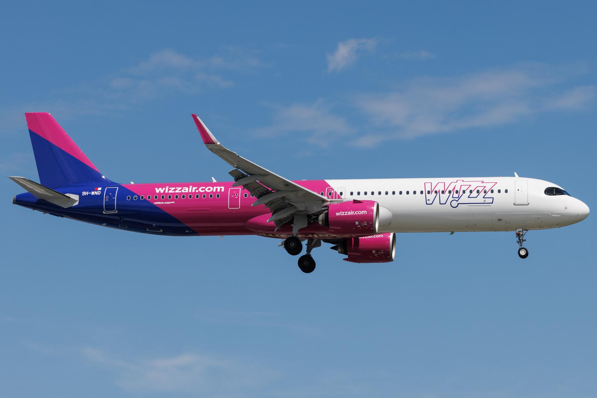 Warsaw Chopin Airport: Wizz Air (W6 / WZZ) | Operator: Wizz Air Malta | Airbus A321-271NX A21N | 9H-WND | MSN 11724