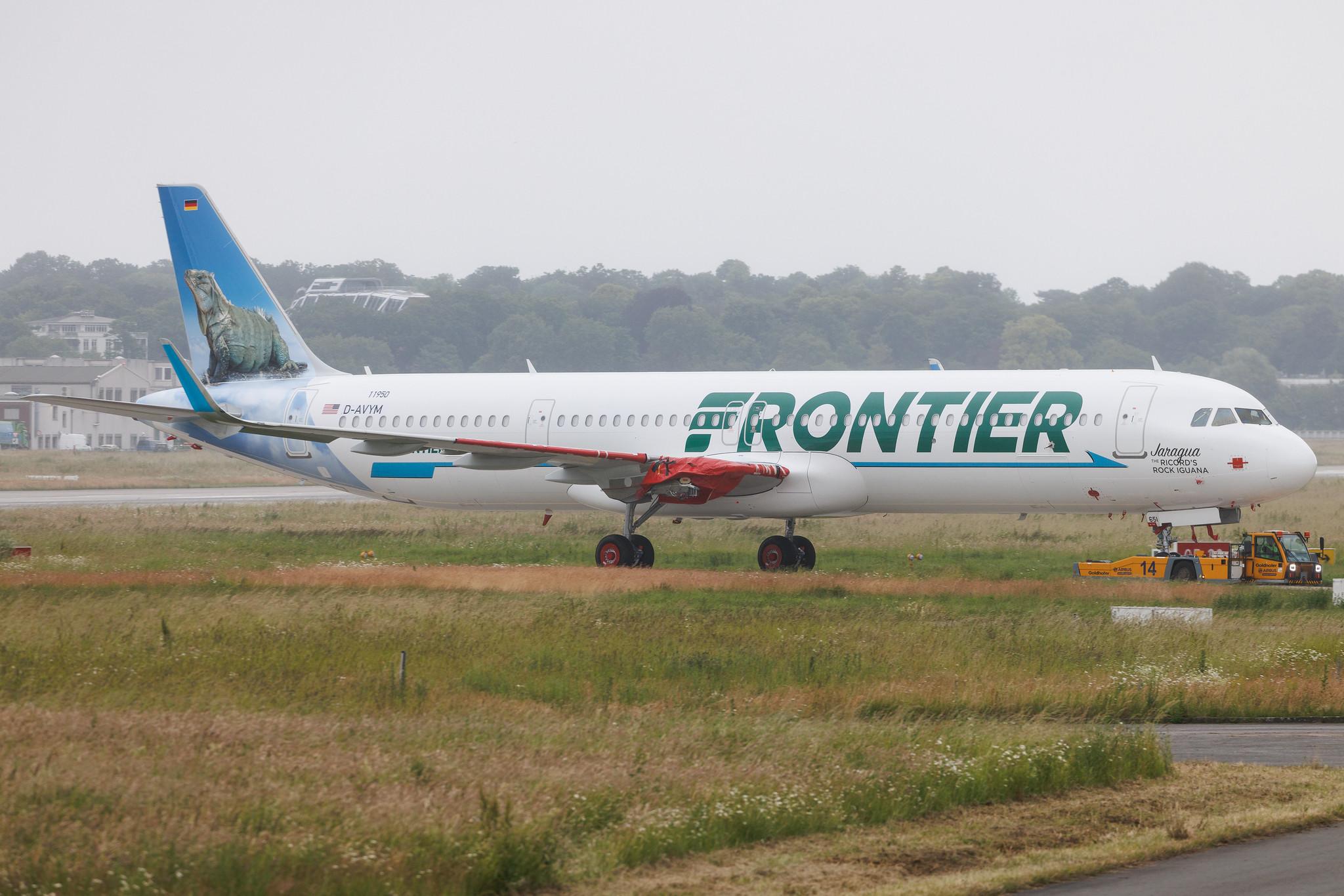 Hamburg Finkenwerder: Frontier Airlines | Airbus A321-271NX A21N | D-AVYM | N651FR | MSN 11950
