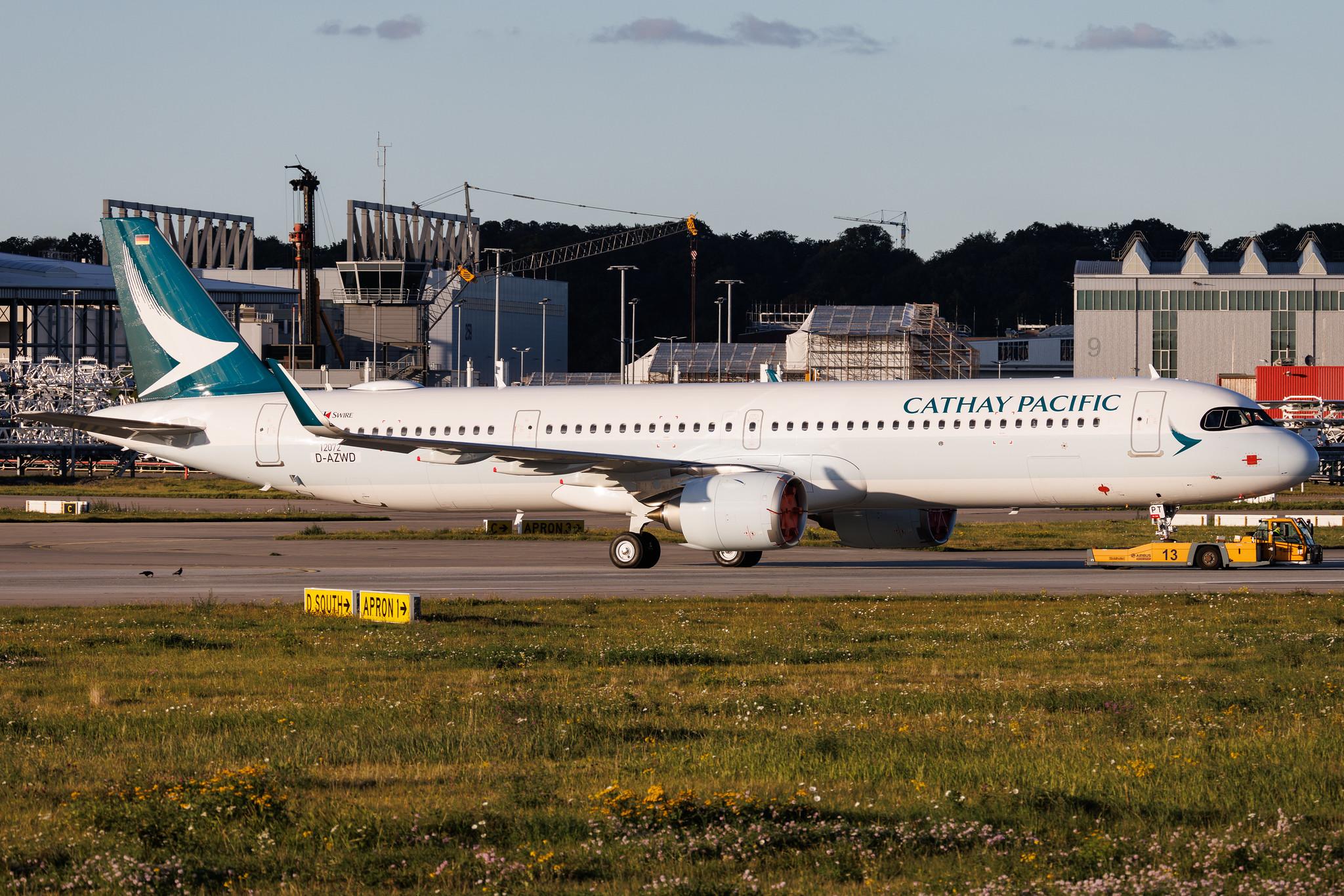 Hamburg Finkenwerder: Cathay Pacific (CX / CPA) | Airbus A321-251NX A21N | D-AZWD | B-HPT | MSN 12072