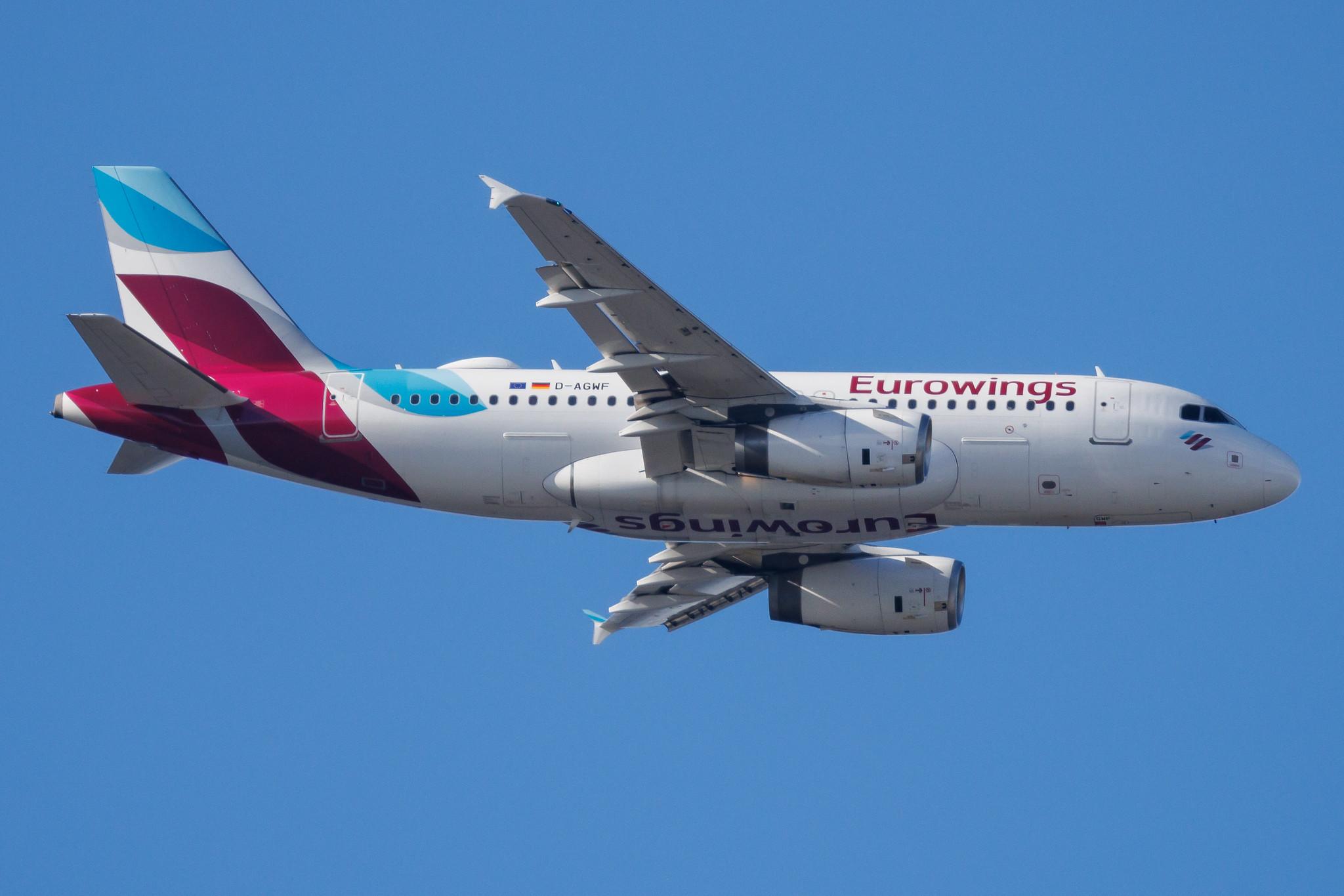 Hamburg Finkenwerder: Eurowings (EW / EWG) | Airbus A319-132 A319 | D-AGWF | MSN 3172