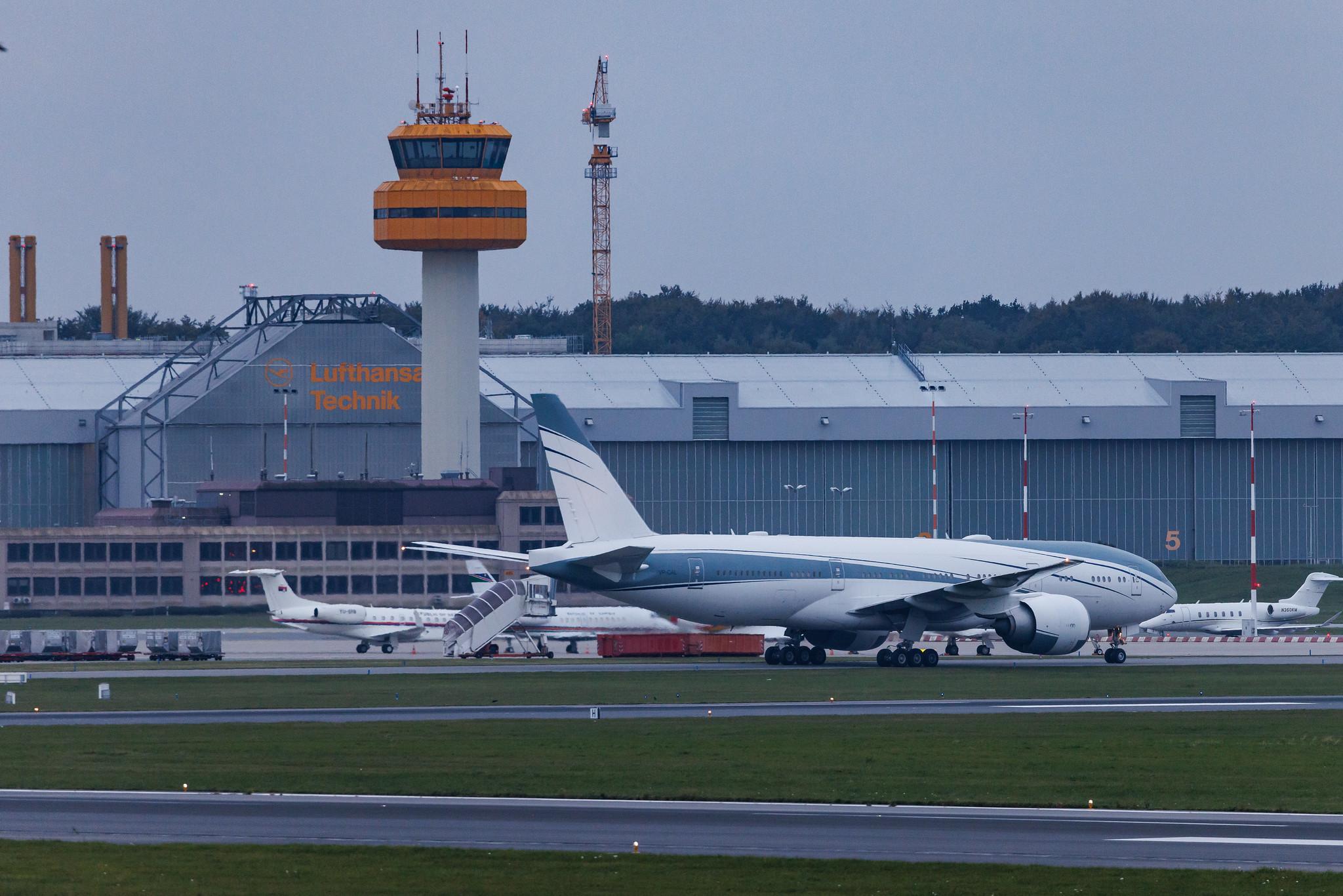 Hamburg Airport: Sky Prime Aviation Services (/ SPD) | Operator: Sky Prime Aviation | Boeing 777-2KQ(LR) B77L | VP-CAL | MSN 40753