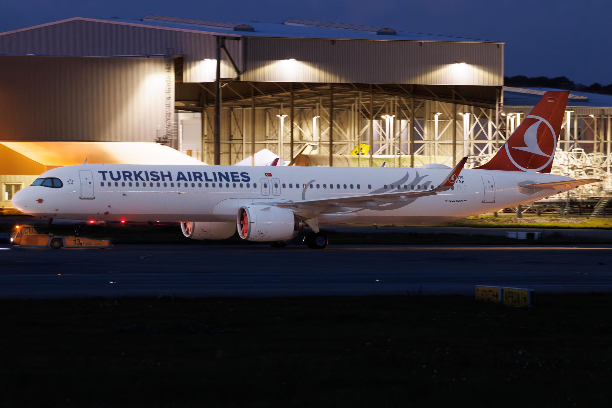 Hamburg Finkenwerder: Turkish Airlines (TK / THY) | Airbus A321-271NX A21N | D-AZAE | TC-LPL | MSN 12075