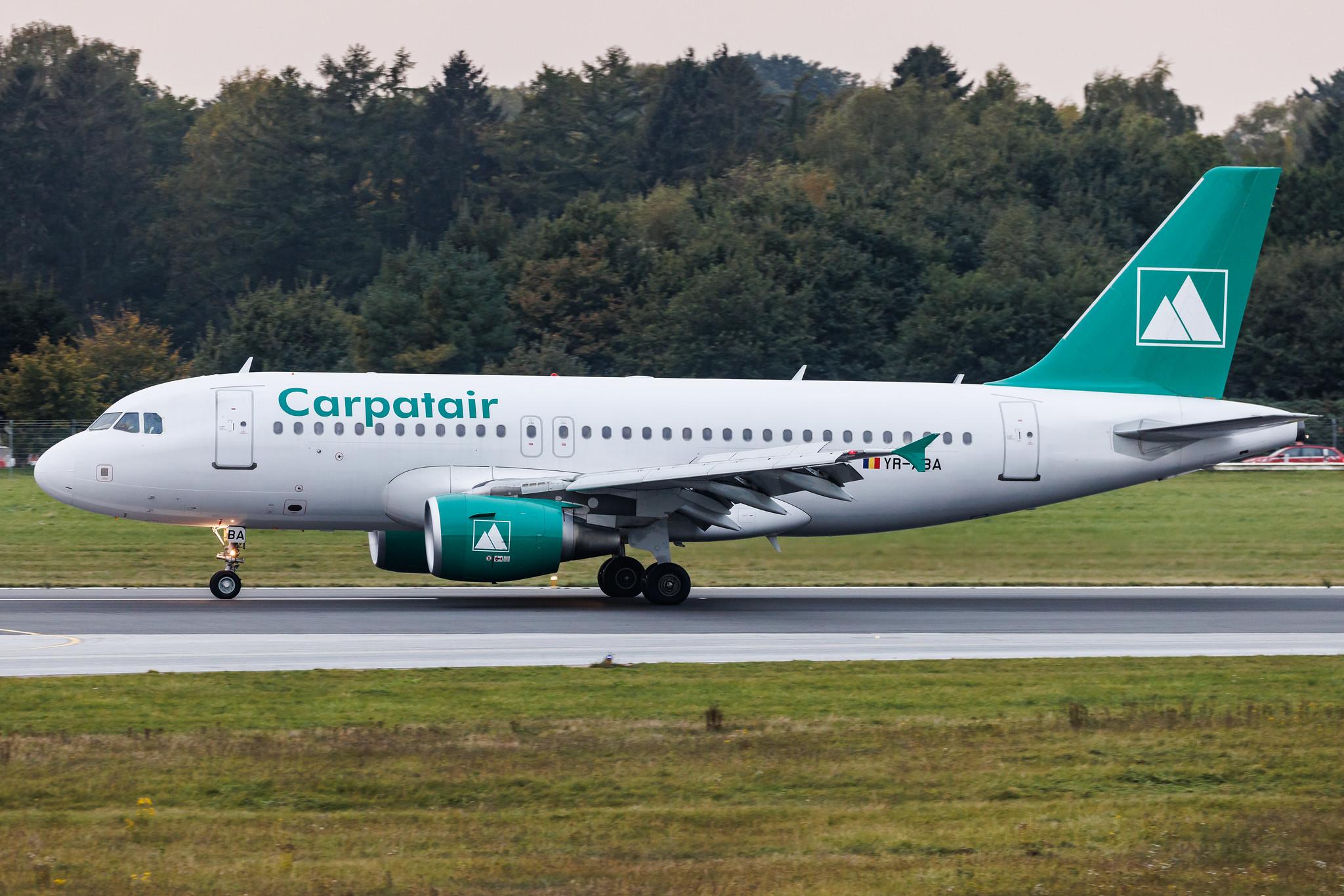 Hamburg Airport: Carpatair (V3 / KRP) | Airbus A319-111 A319 | YR-ABA | MSN 03041