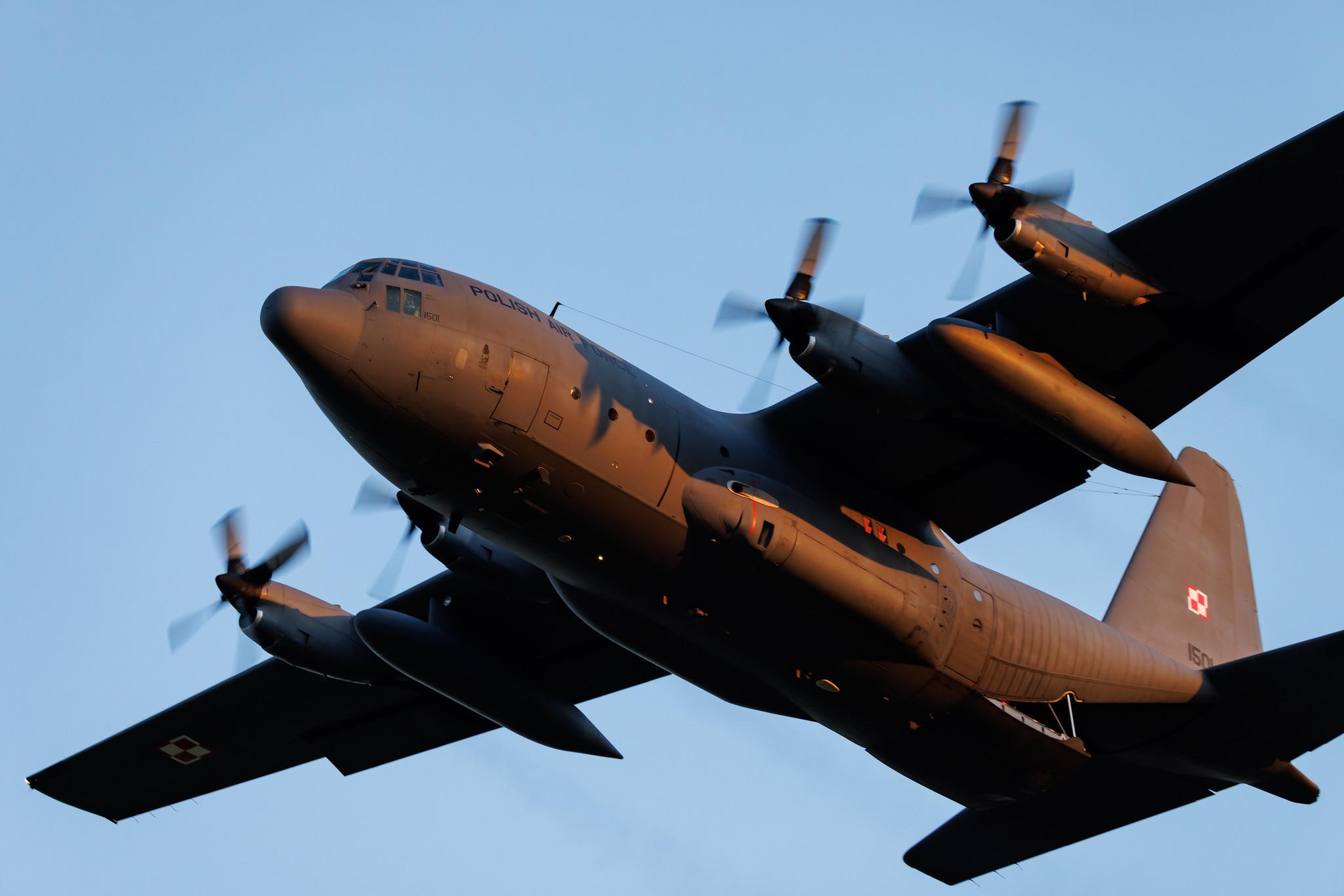 ANTIDOTUM Airshow Leszno: Polish Air Force (/ PLF) | Lockheed C-130E Hercules (L-382) C130 | 1501 | MSN 382-4428