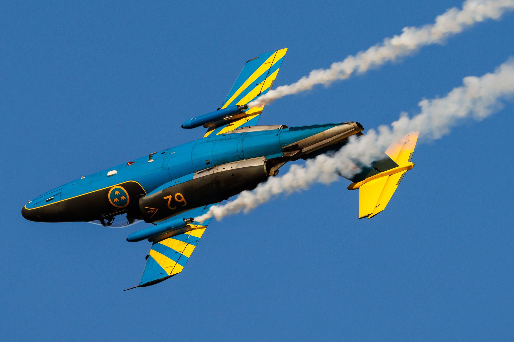 ANTIDOTUM Airshow Leszno: Swedish Air Force | Saab Sk 60 | 60062 | MSN 60-062