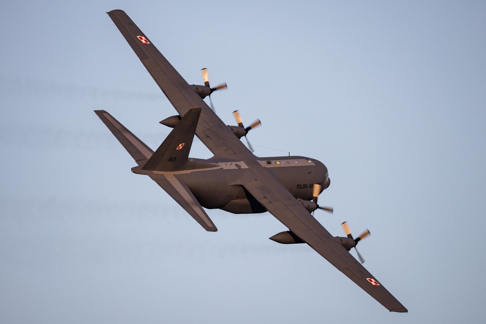 ANTIDOTUM Airshow Leszno: Polish Air Force (/ PLF) | Lockheed C-130E Hercules (L-382) C130 | 1501 | MSN 382-4428