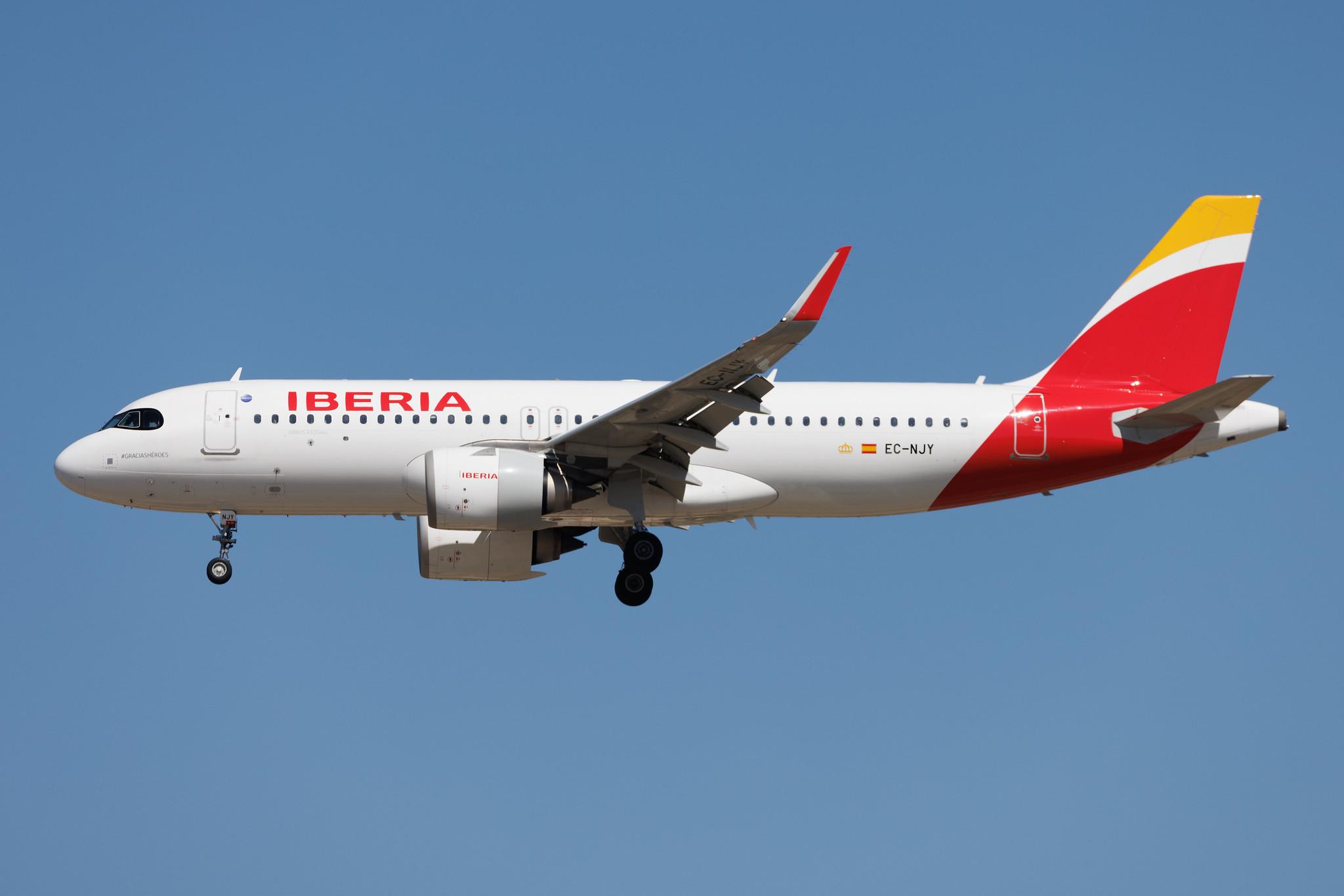 Madrid Barajas Airport: Iberia (IB / IBE) | Airbus A320-251N A20N | EC-NJY | MSN 10135