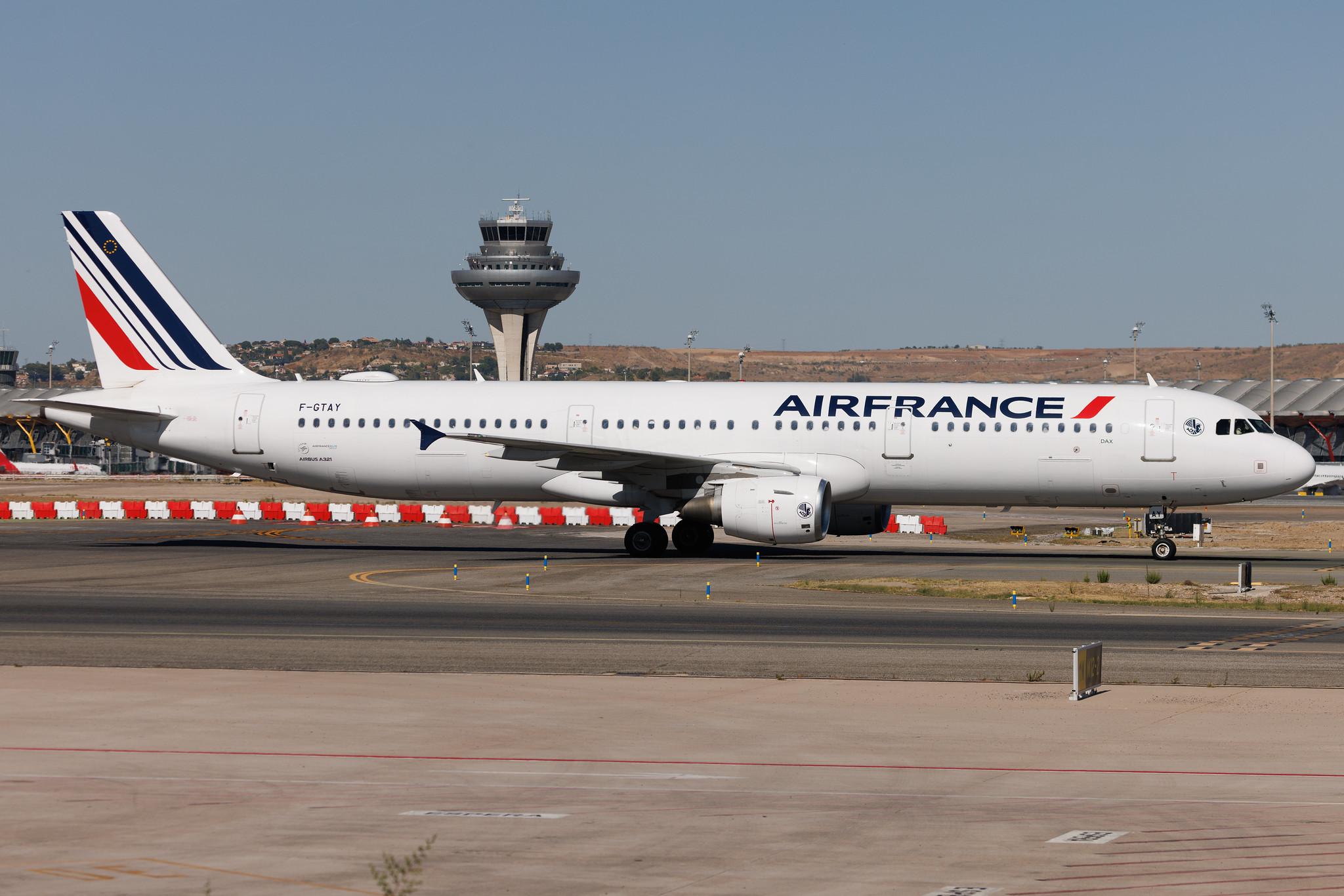 Madrid Barajas Airport: Air France (AF / AFR) | Airbus A321-212 A321 | F-GTAY | MSN 04251