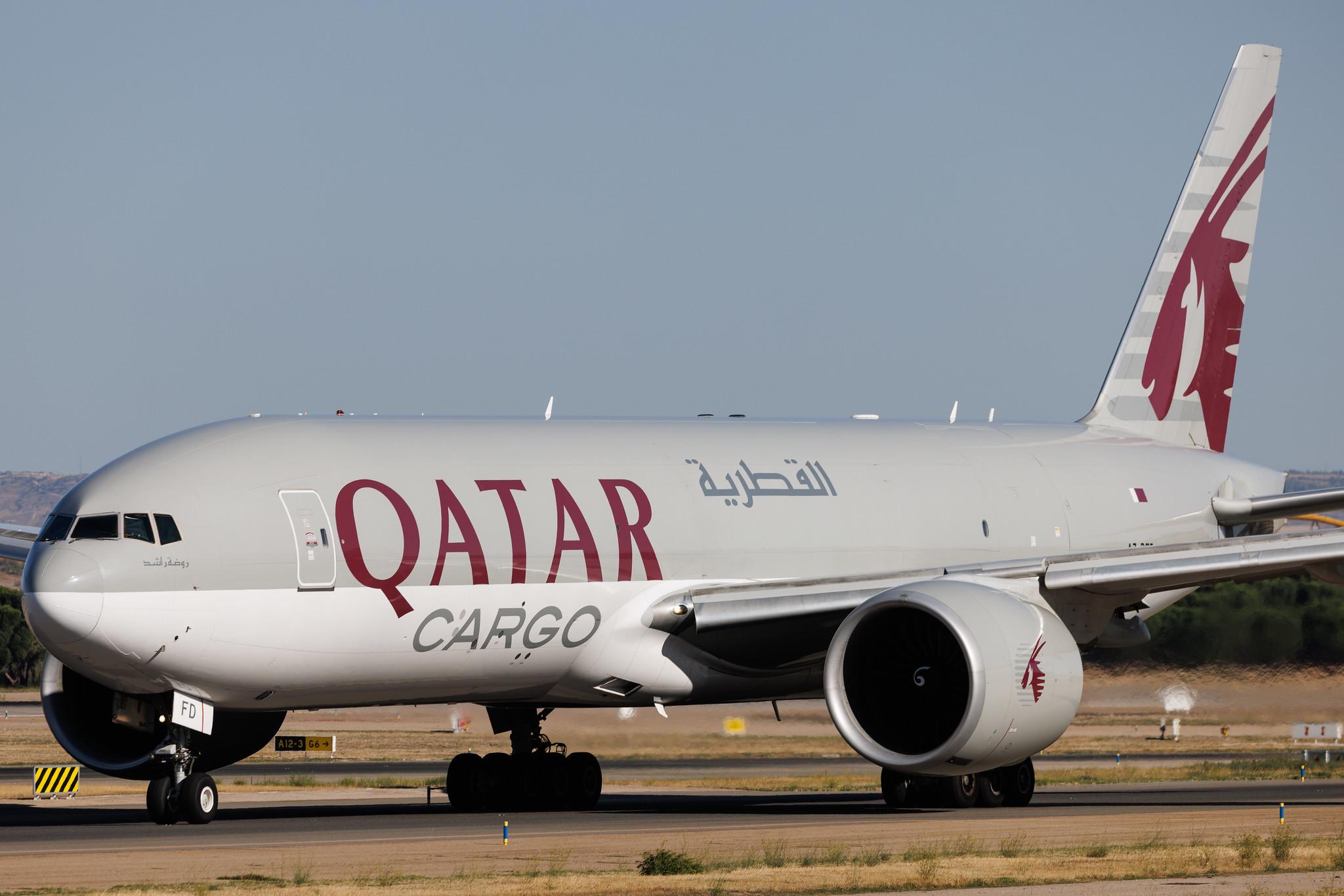 Madrid Barajas Airport: Qatar Cargo (QR / QTR) | Operator: Qatar Airways | Boeing 777-FDZ B77L | A7-BFD | MSN 41427