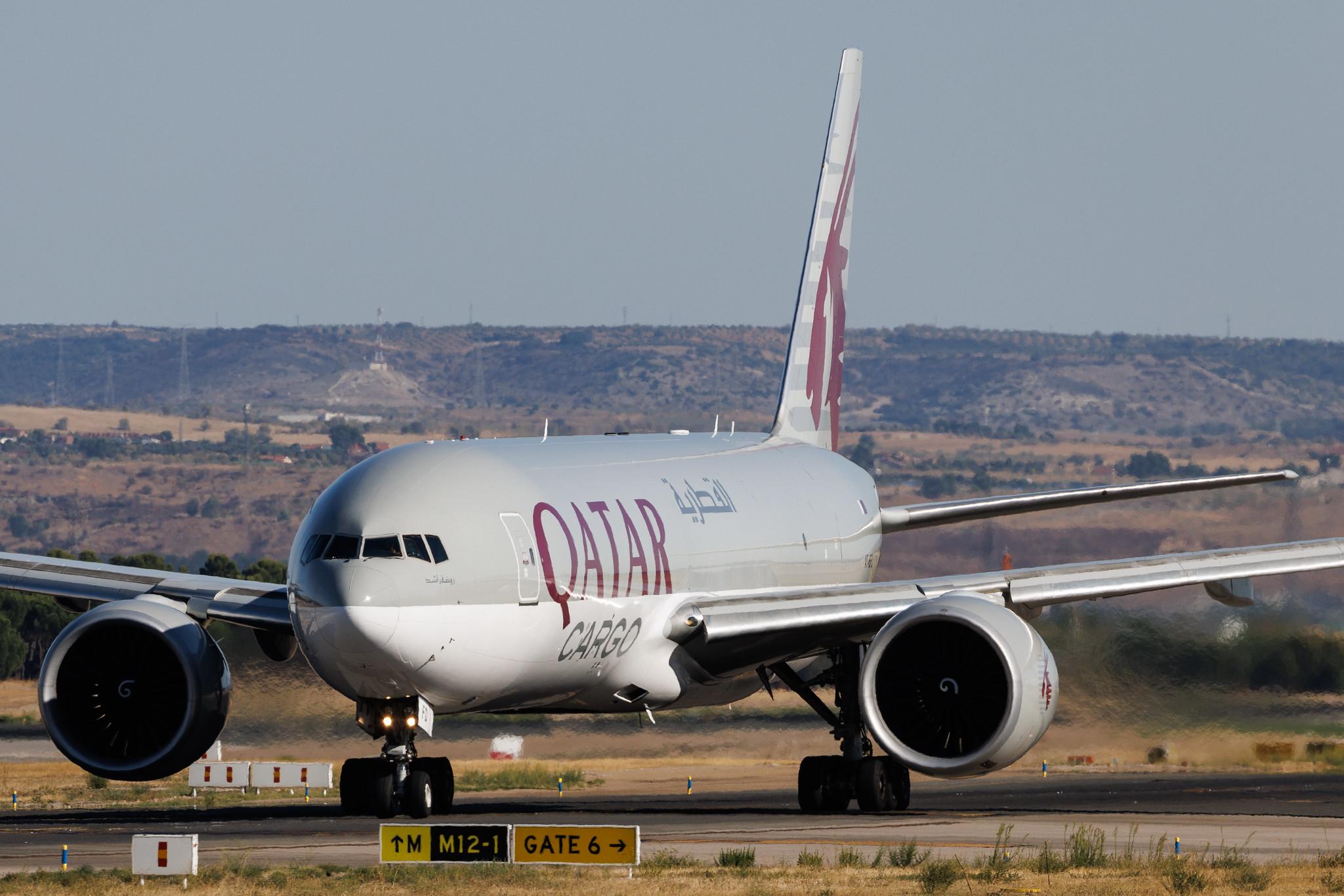 Madrid Barajas Airport: Qatar Cargo (QR / QTR) | Operator: Qatar Airways | Boeing 777-FDZ B77L | A7-BFD | MSN 41427