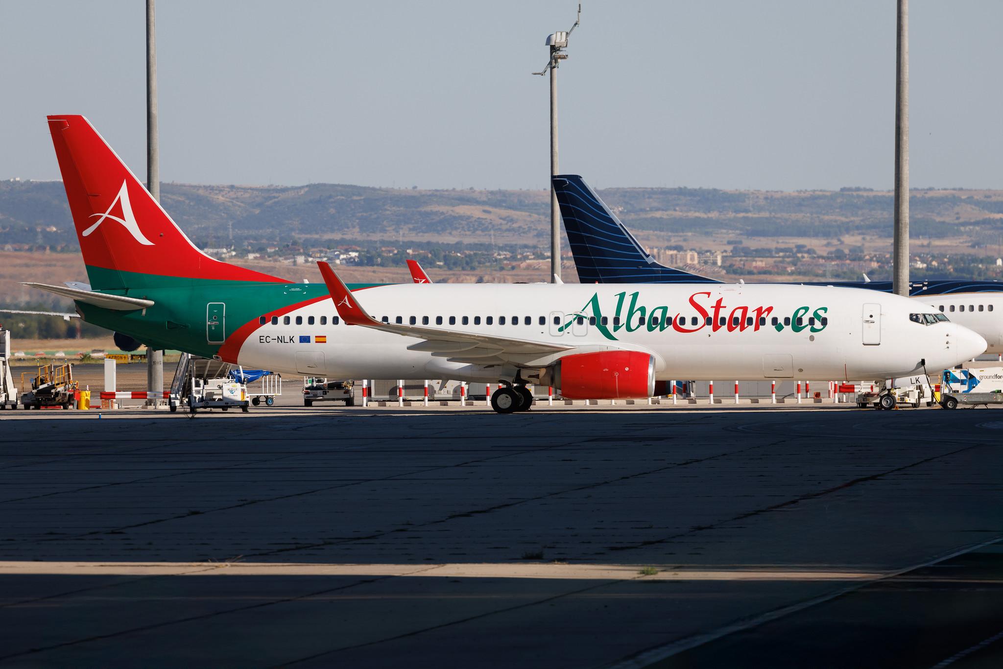 Madrid Barajas Airport: AlbaStar (AP / LAV) | Boeing 737-81M B738 | EC-NLK | MSN 33104